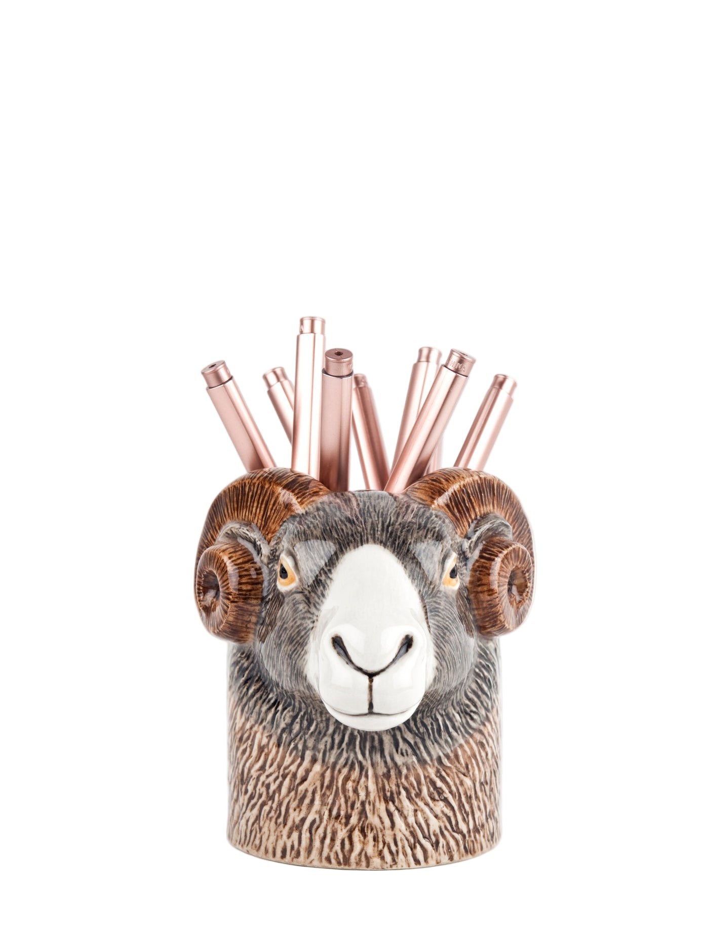 Swaledale sheep pencil pot