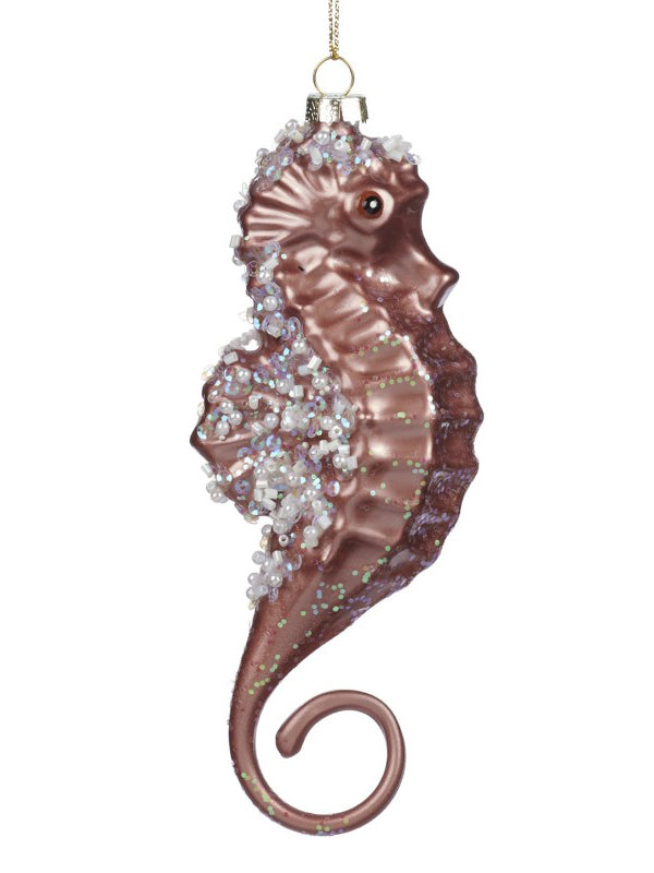 SEAHORSE glass ornament (20,5cm)