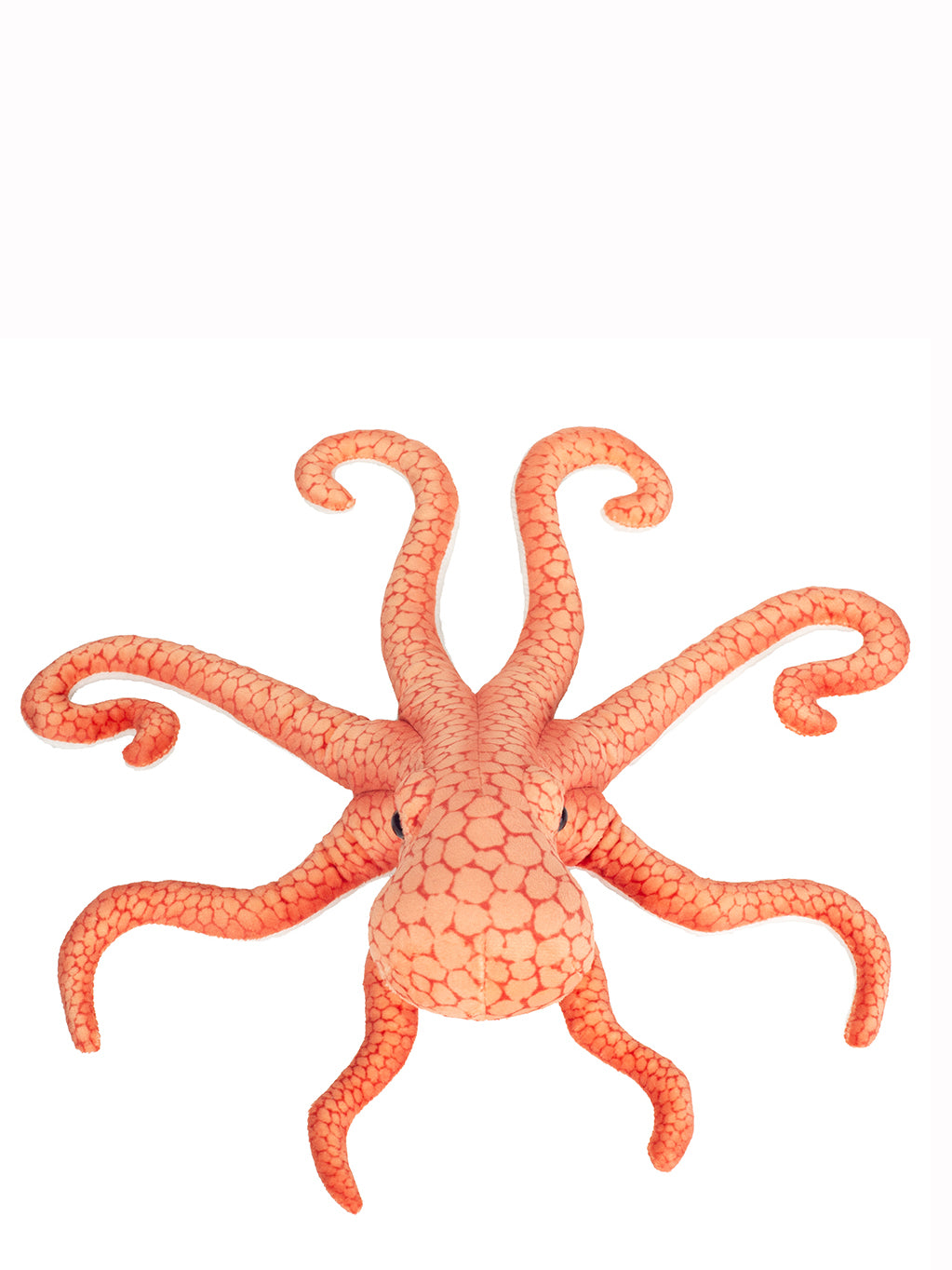 Orange octopus soft toy (36cm