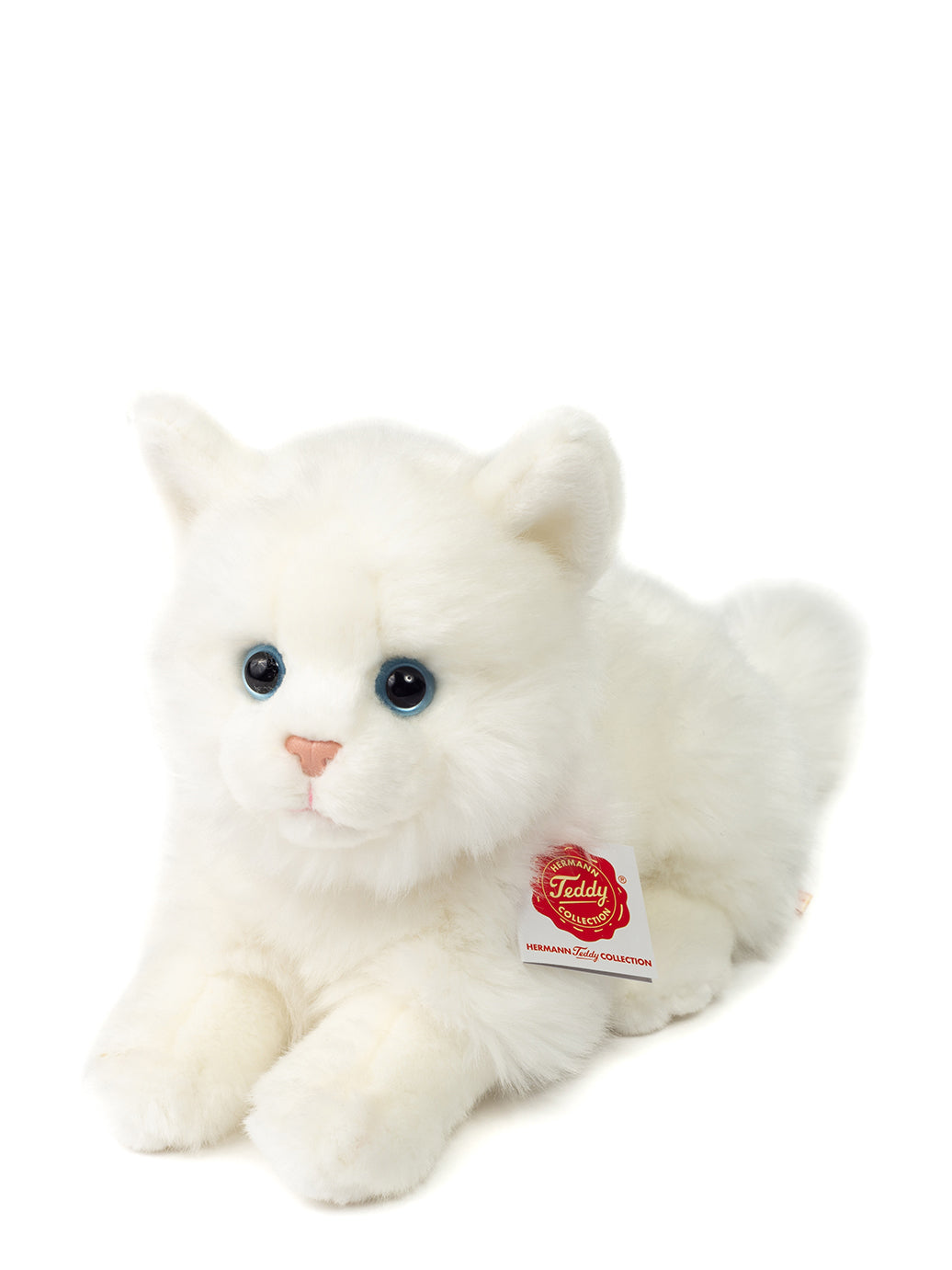 British Shorthair white cat (20 cm), soft toy