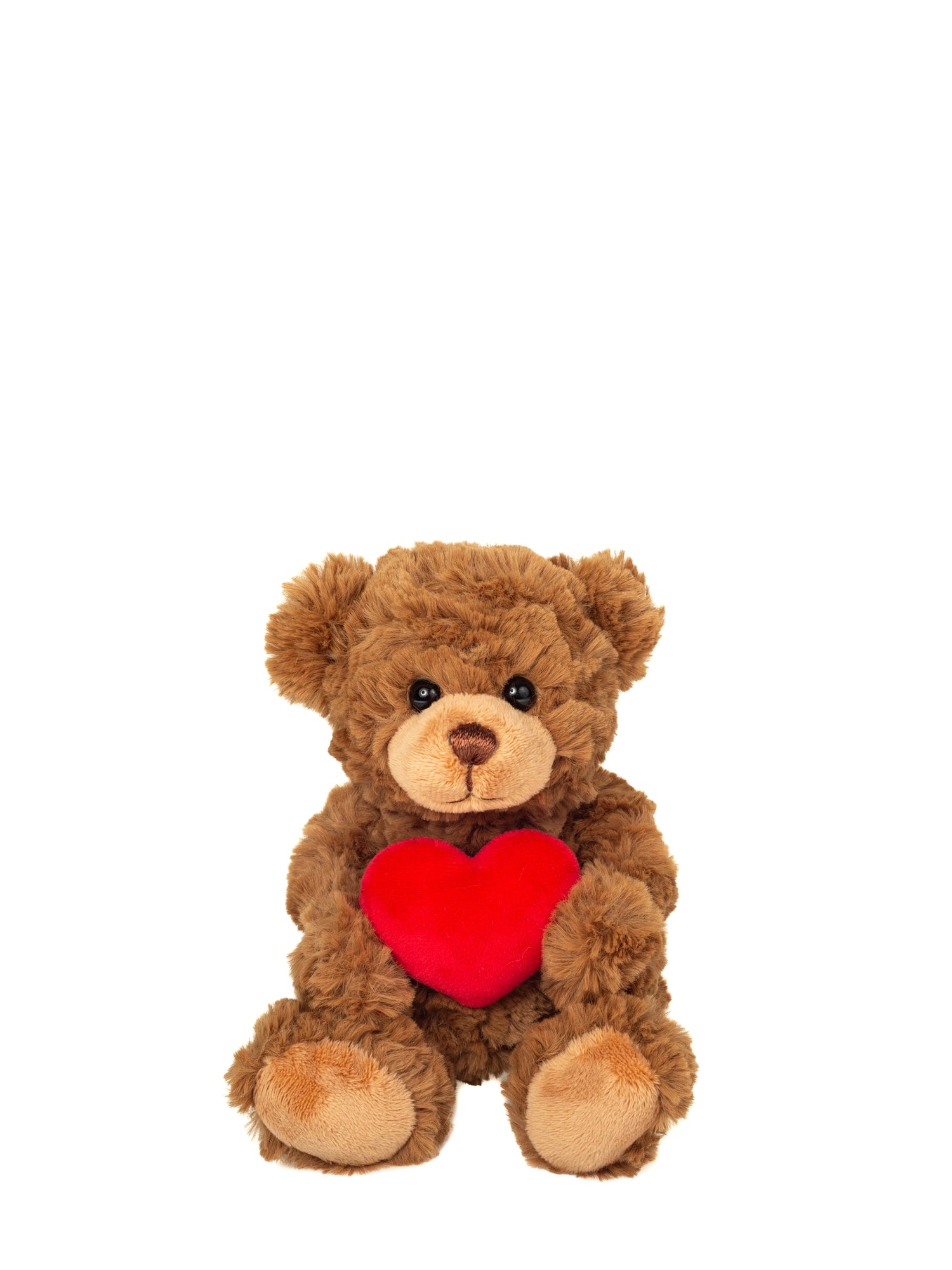 Brown teddy bear with heart soft toy (20 cm)