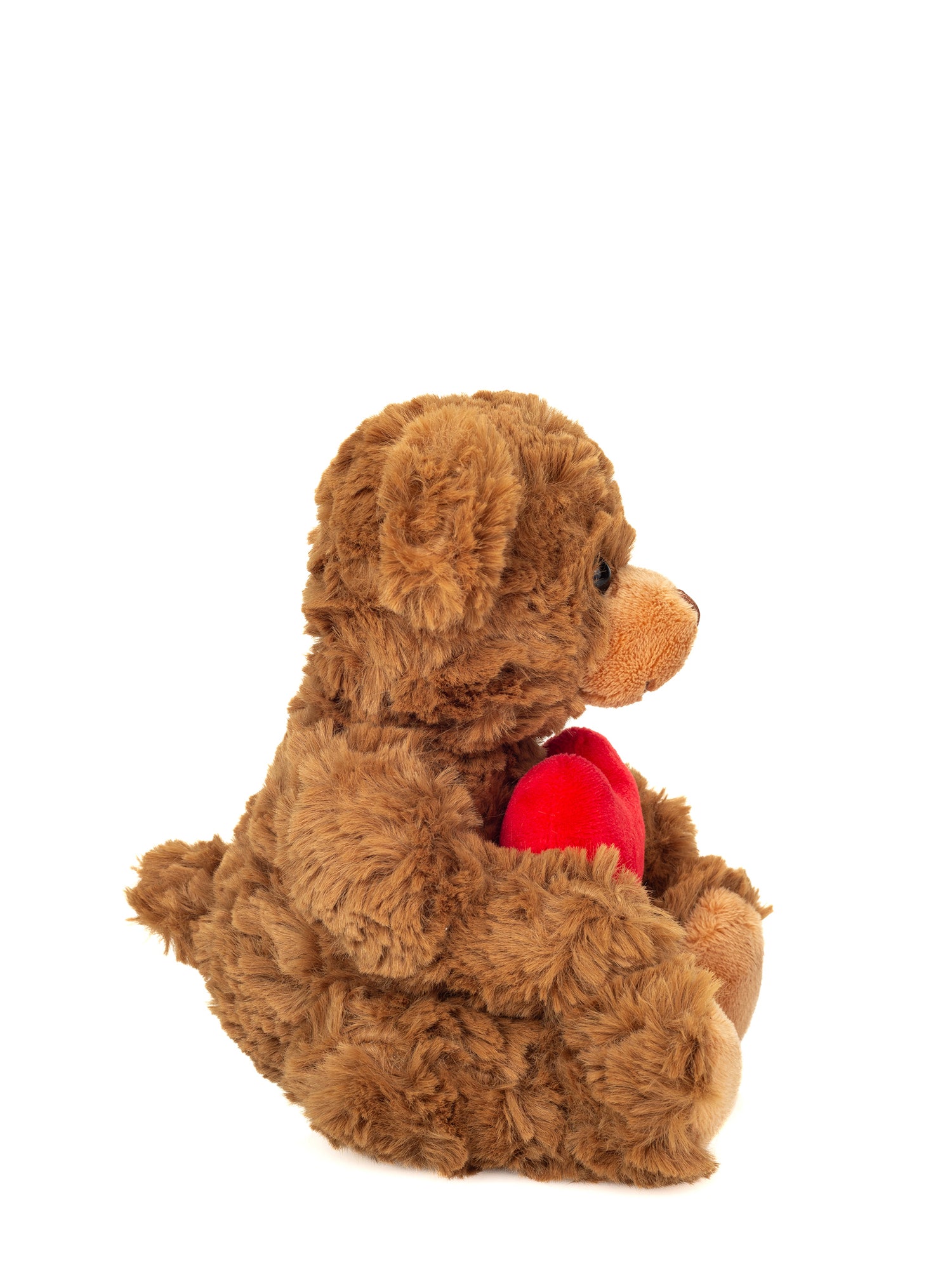 Brown teddy bear with heart soft toy (20 cm)
