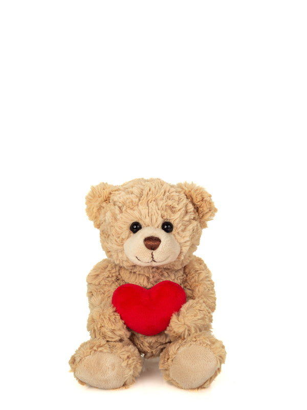 Teddy bear with heart soft toy (20 cm)