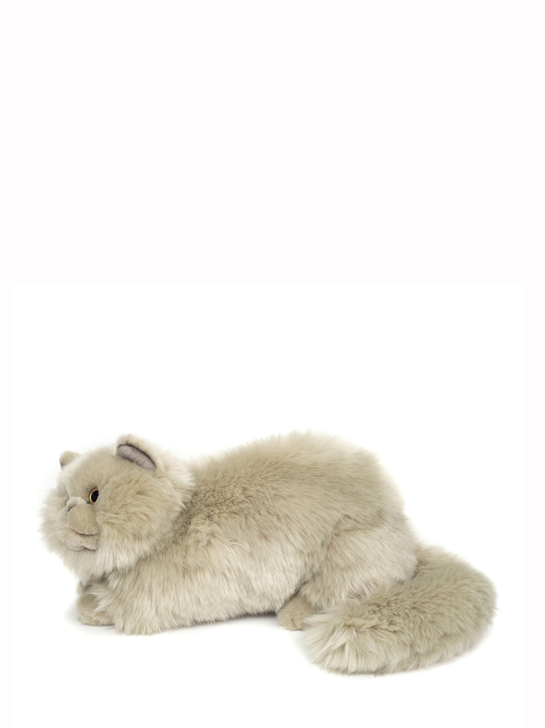 Lying Persian cat soft toy, grey (24 cm)