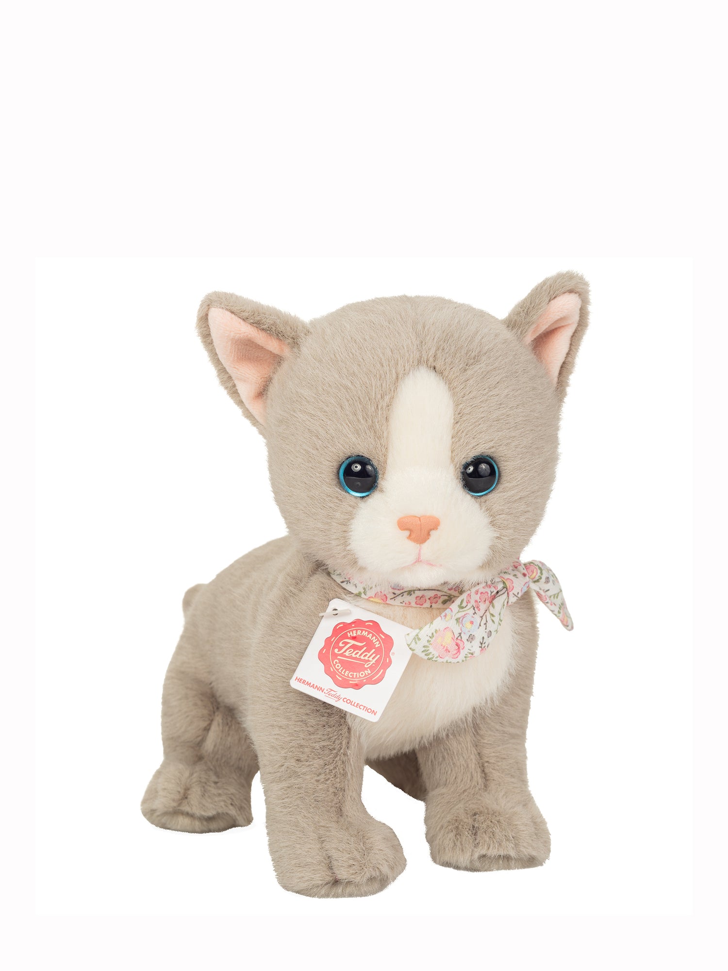 Grey kitten soft toy (24 cm)