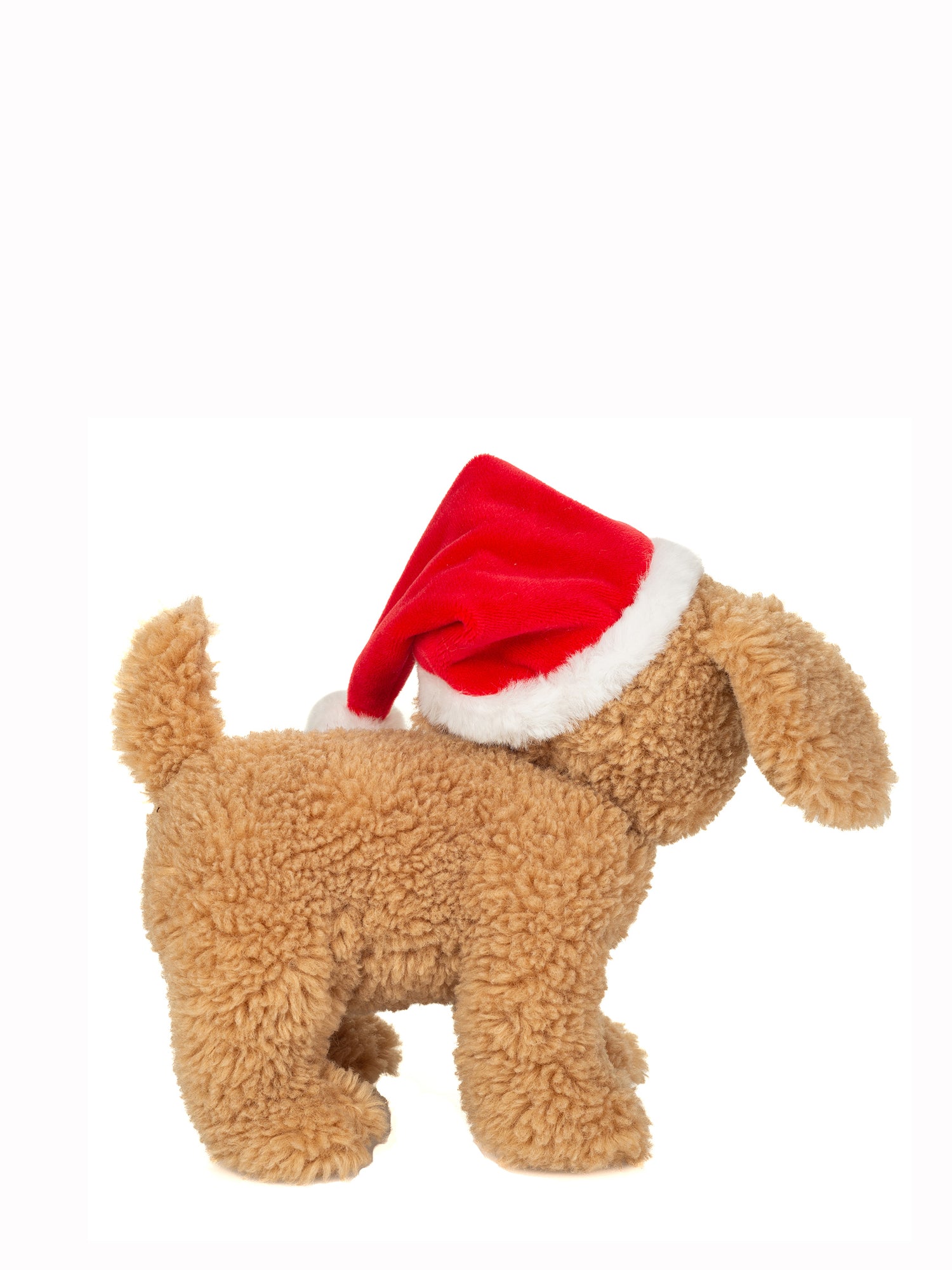 Puppy with Santa Hat soft toy (20cm)