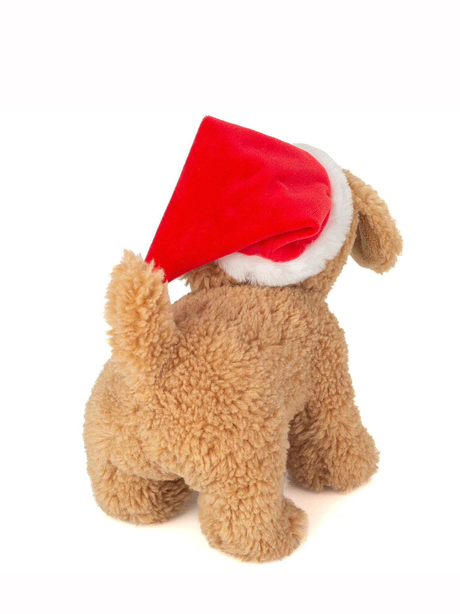 Puppy with Santa Hat soft toy (20cm)