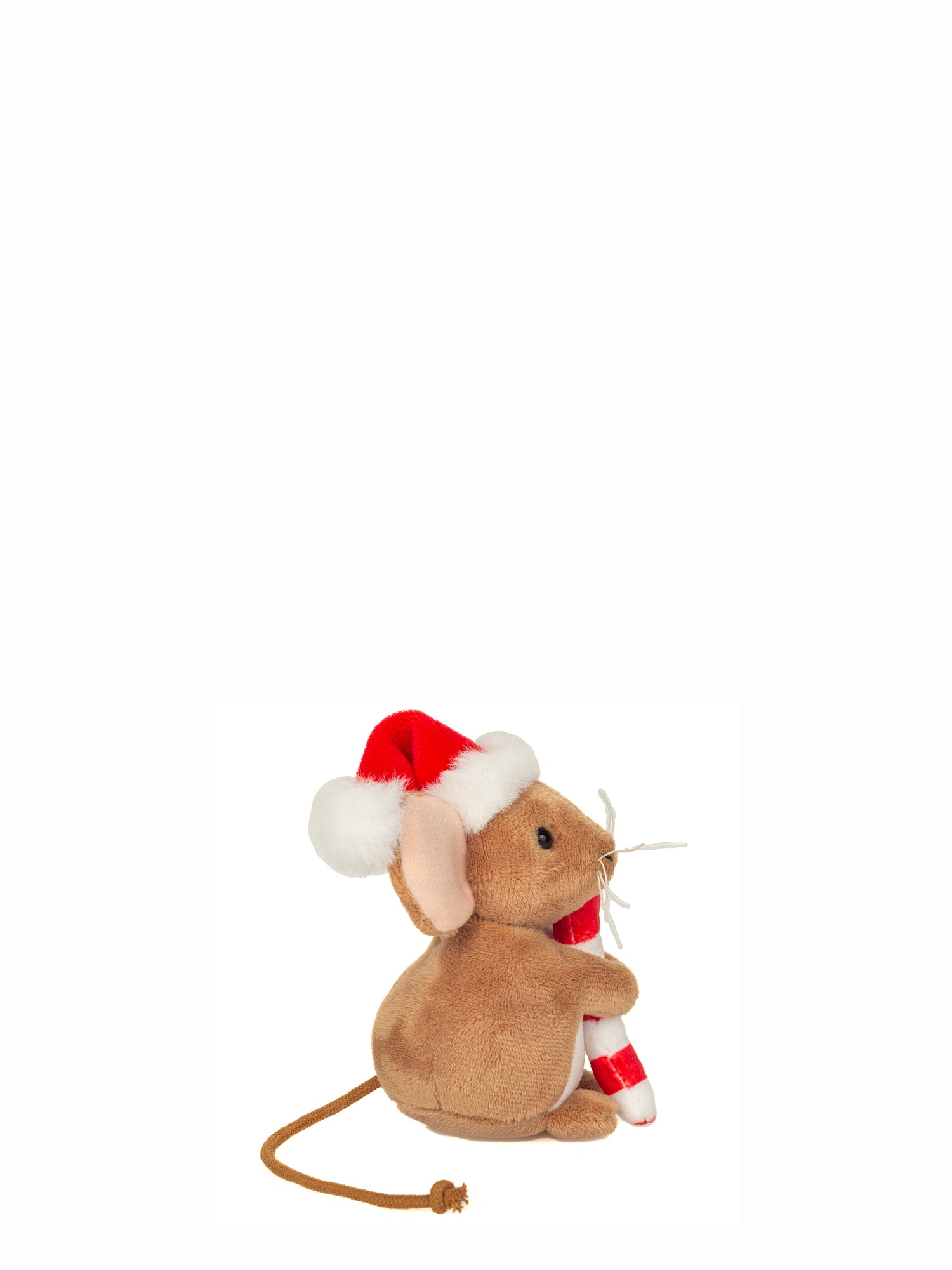 Christmas Mouse with Candy Cane soft toy (11cm)