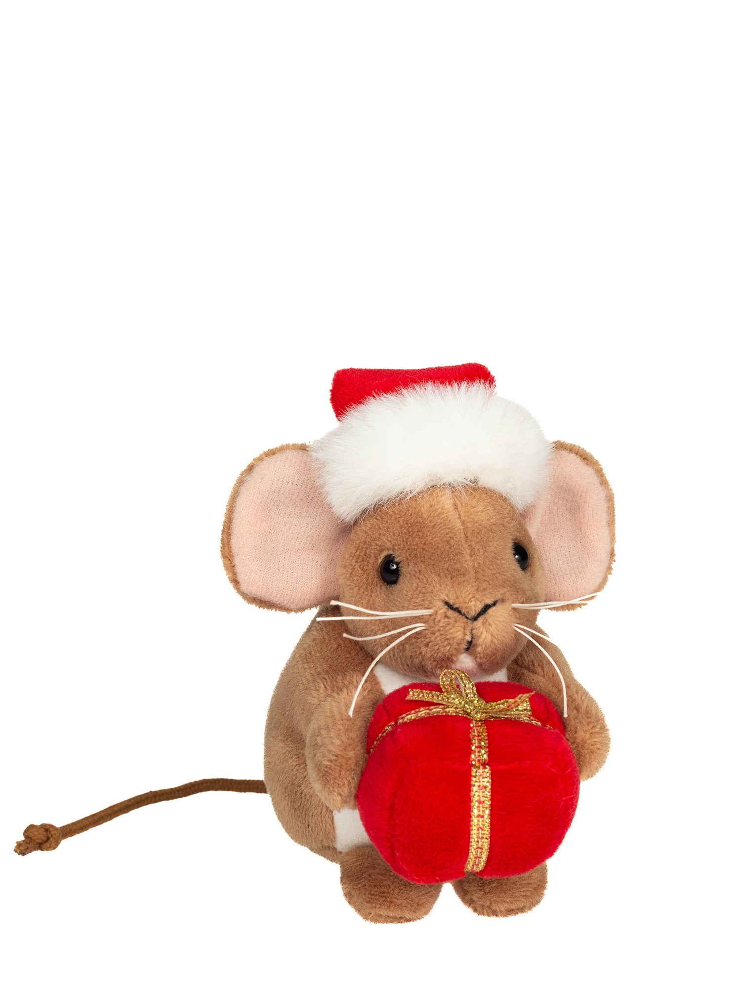 Christmas Mouse with present soft toy (11 cm)