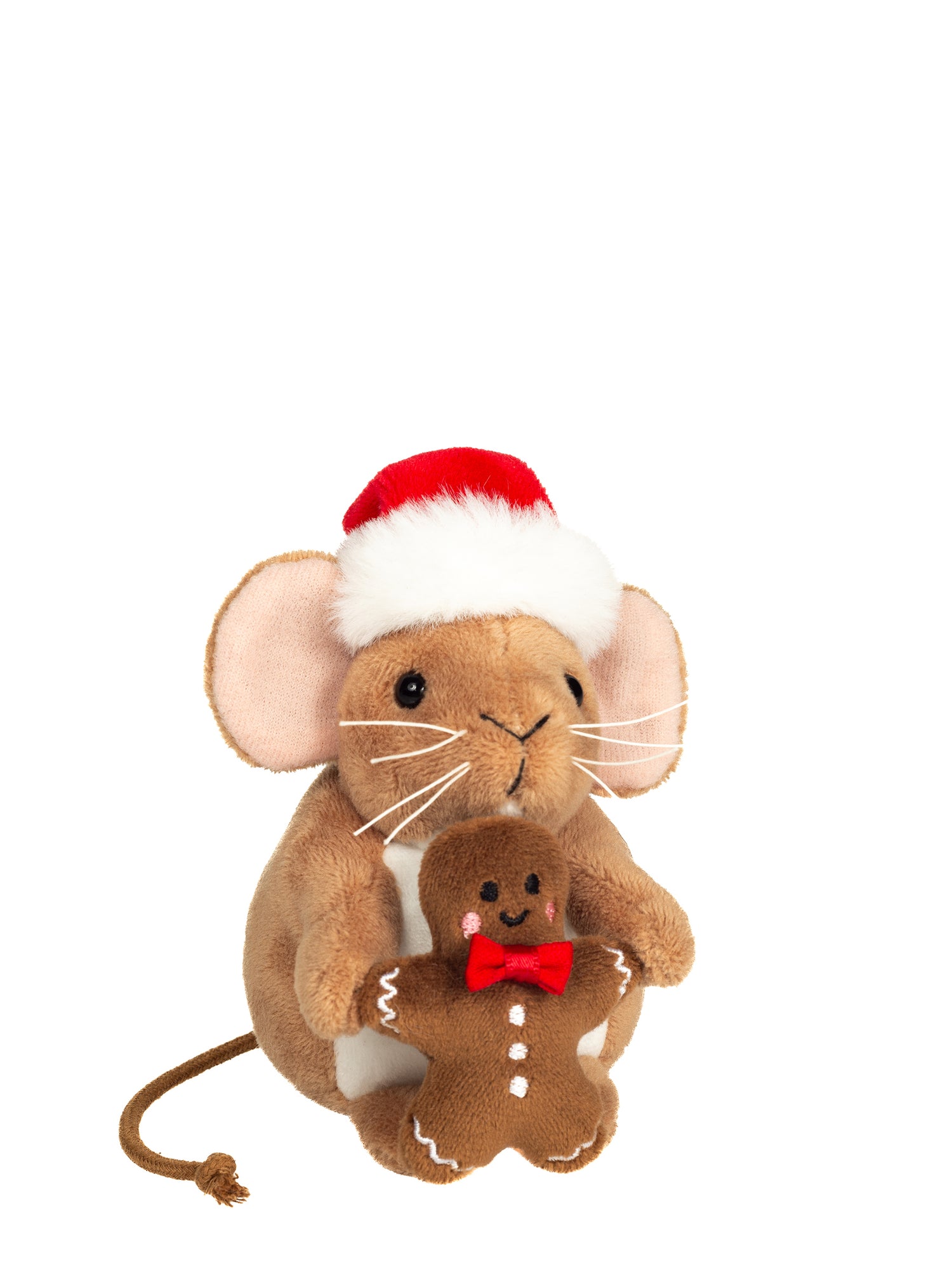 Christmas Mouse with gingerbread man (11 cm)