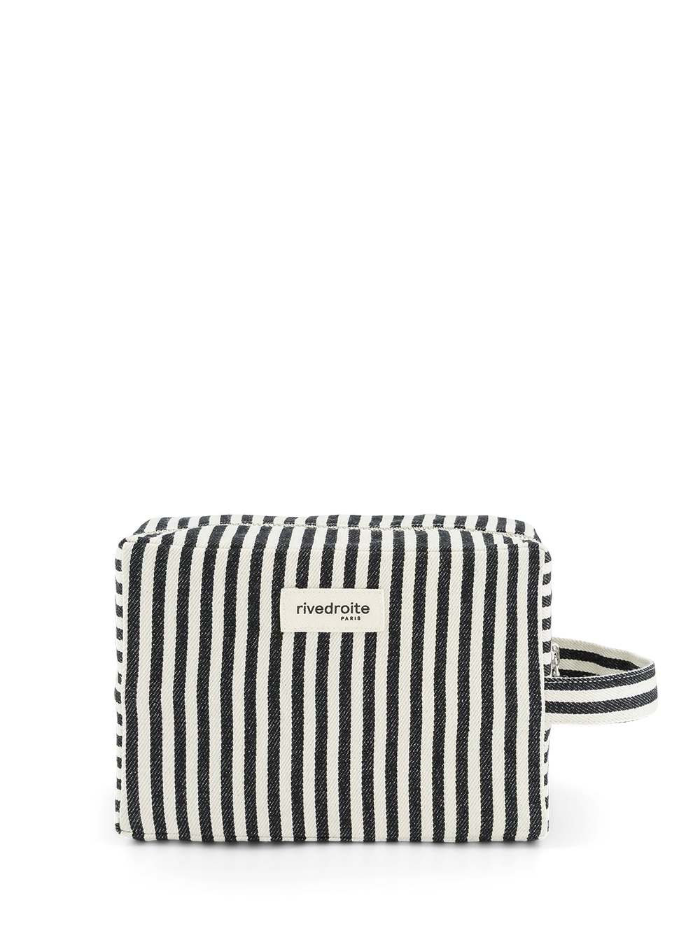 Tournelles XL toiletry bag, black striped