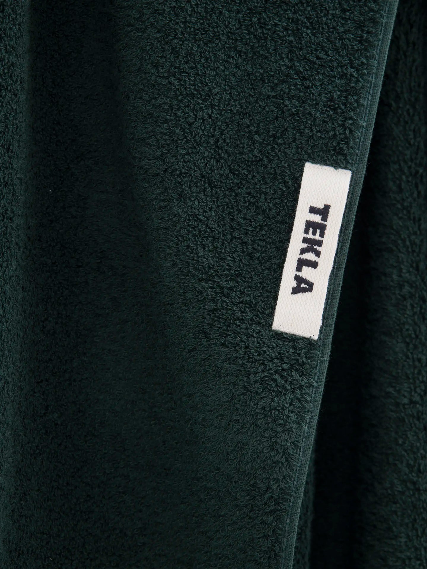 Terry Hand Towel, Solid forest green