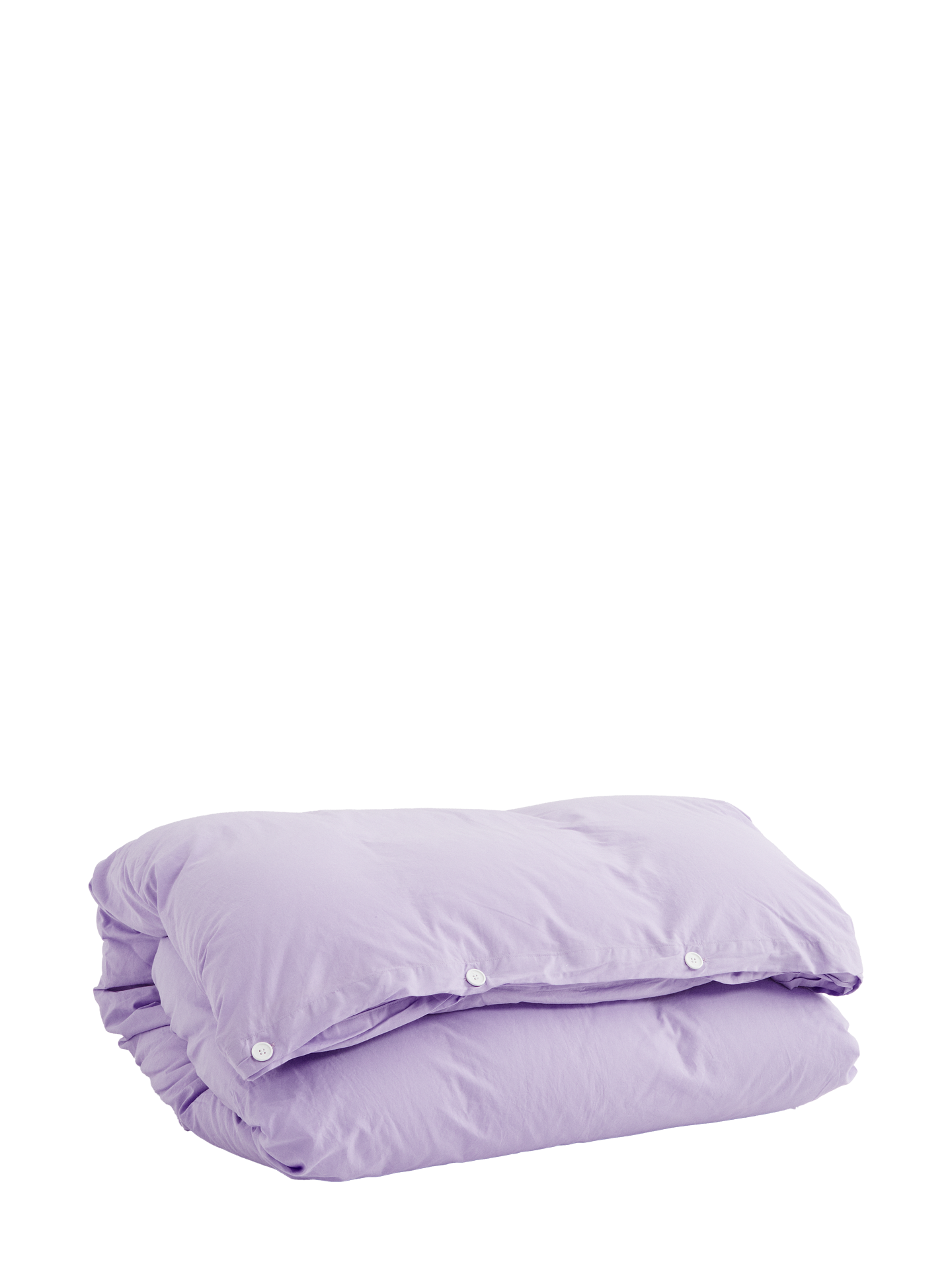 Percale Single Duvet Cover, Lavender