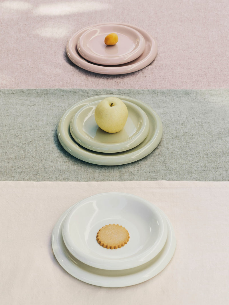 Barro Large Plate (Ø24), Off-white