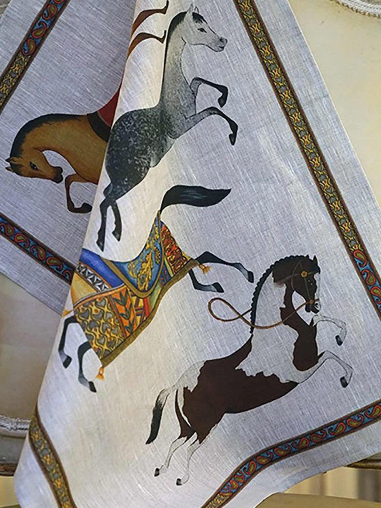Barnum kitchen towel, horses