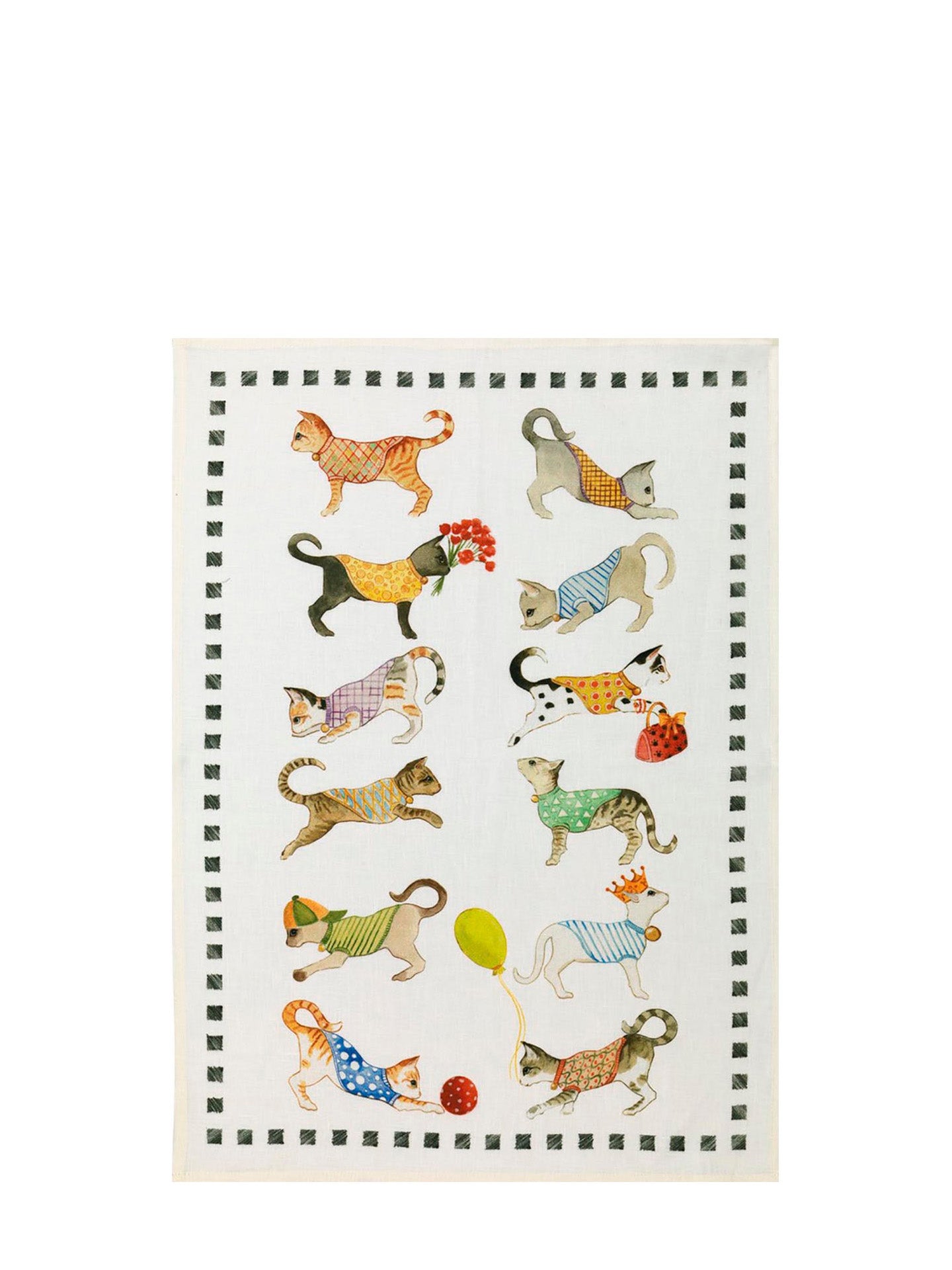 Best friends kitchen towel, cats