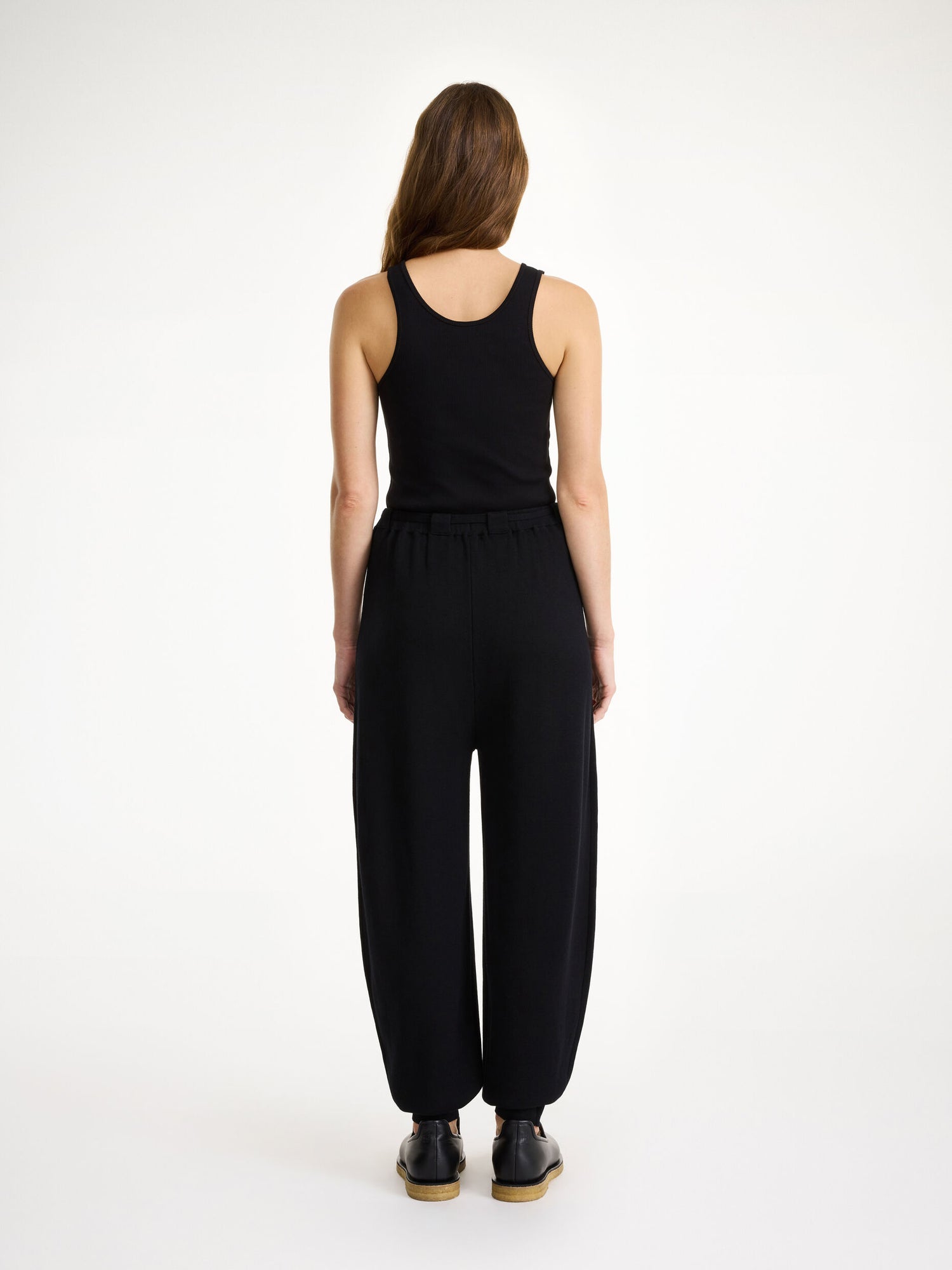 Tevana knitted joggers, black