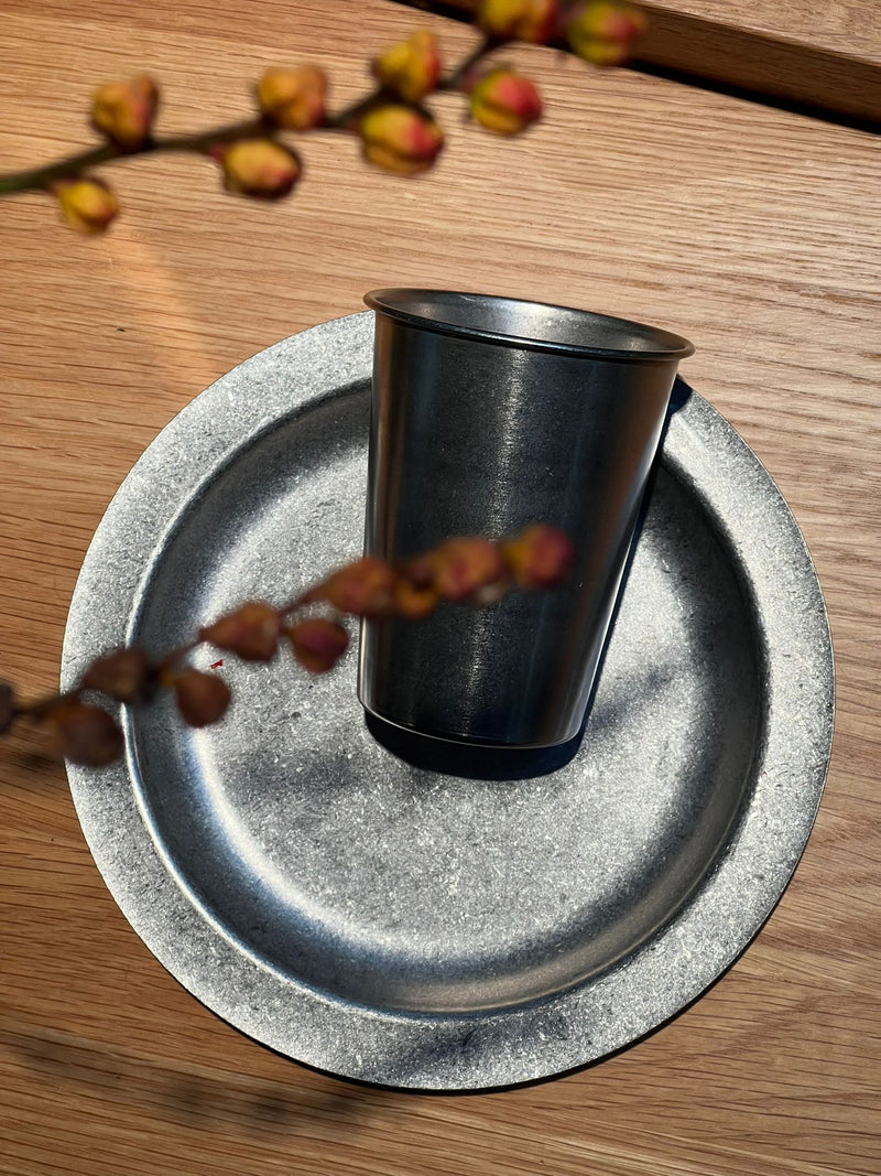 Tumbled cup, stainless steel (3dl)