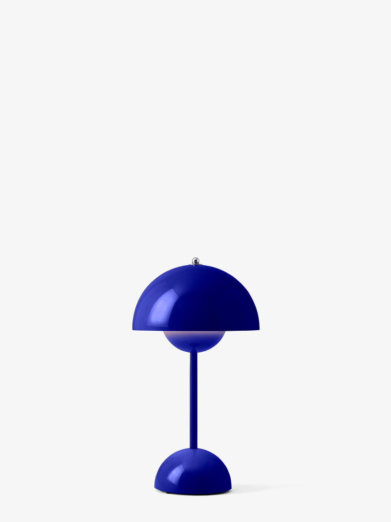 Flowerpot portable lamp VP9, cobalt blue