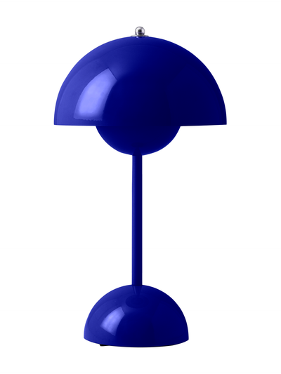 Flowerpot portable lamp VP9, cobalt blue