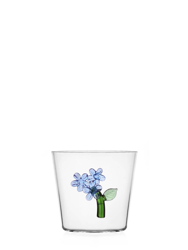 Light blue flower tumbler, Botanica collection