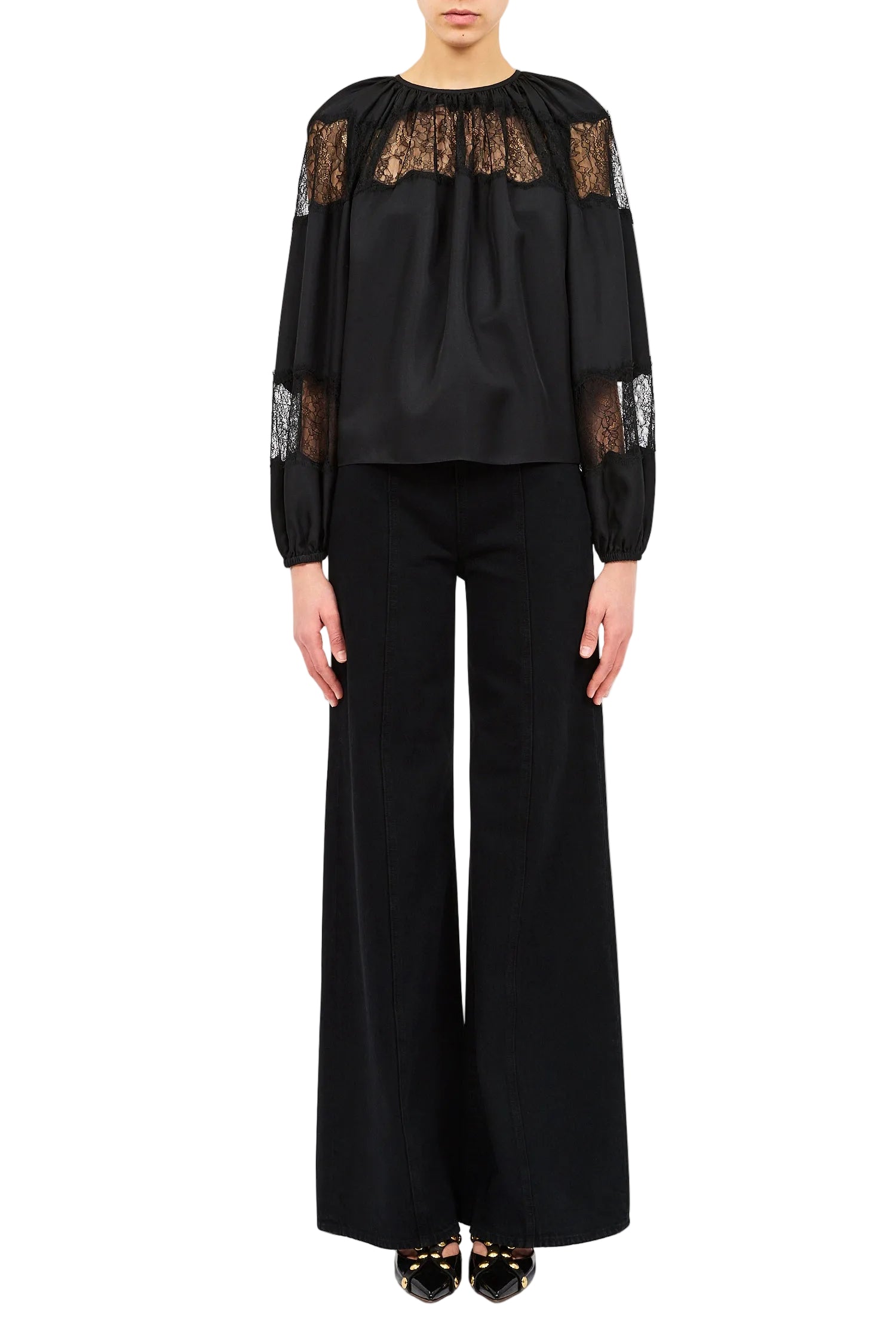 Bess LS Silk Blouse