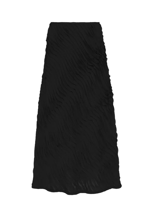 Amiko midi skirt, black