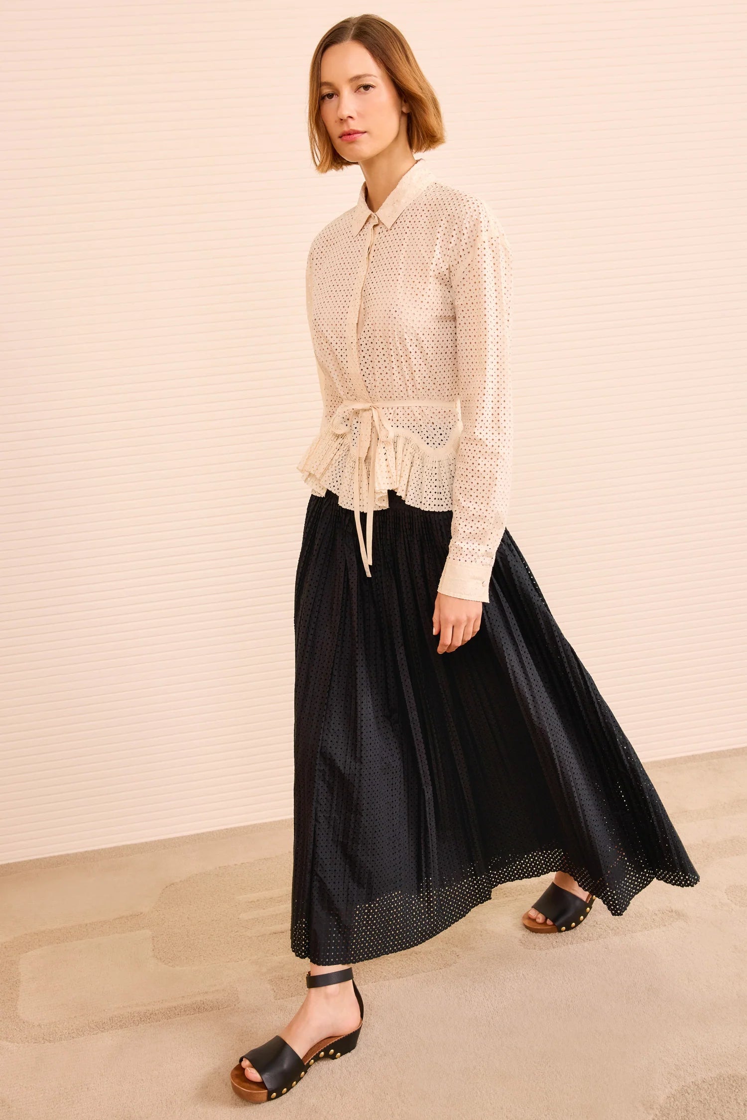 Kelila button up blouse, cream