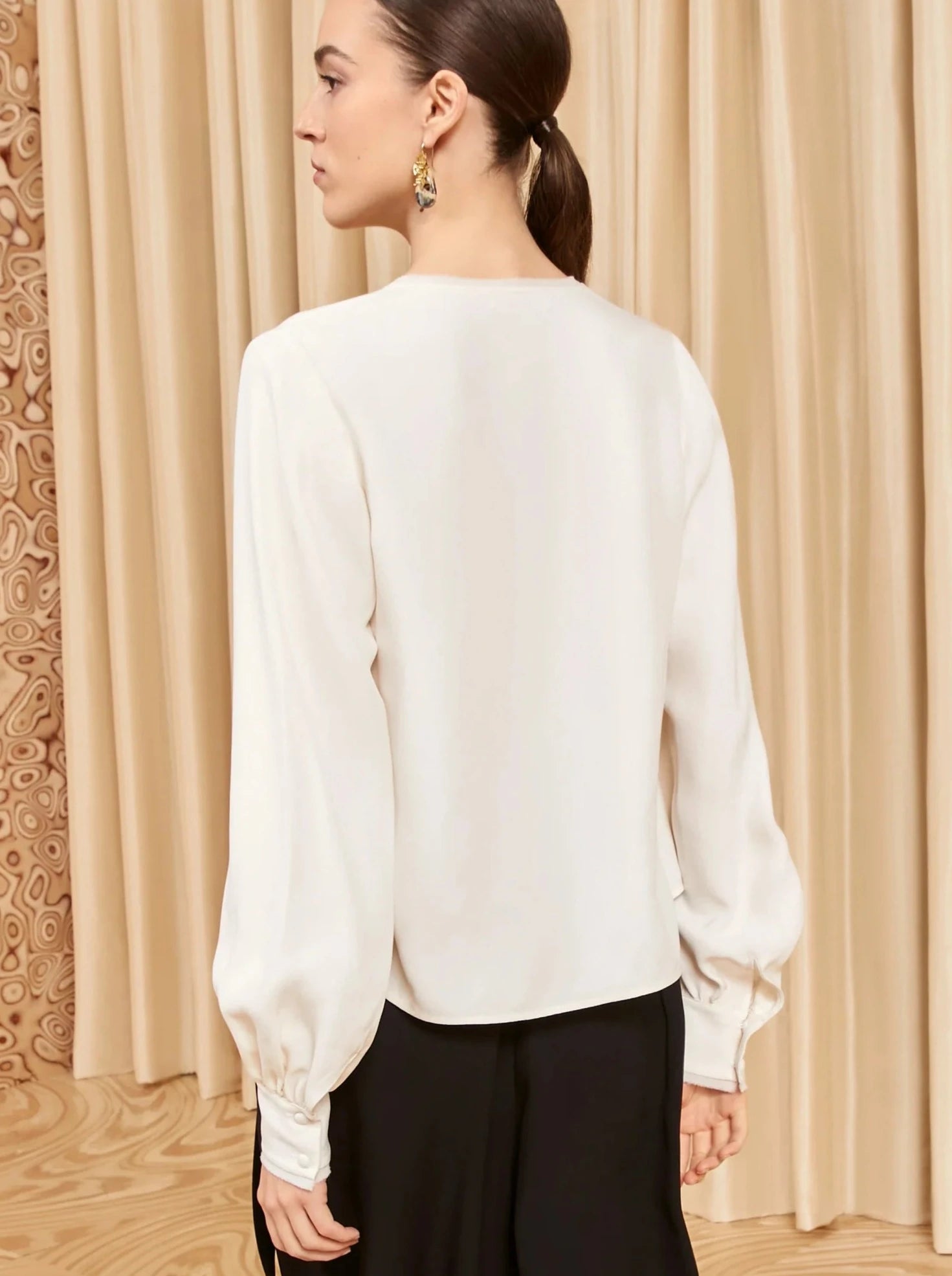 Greta Blouse, ivory