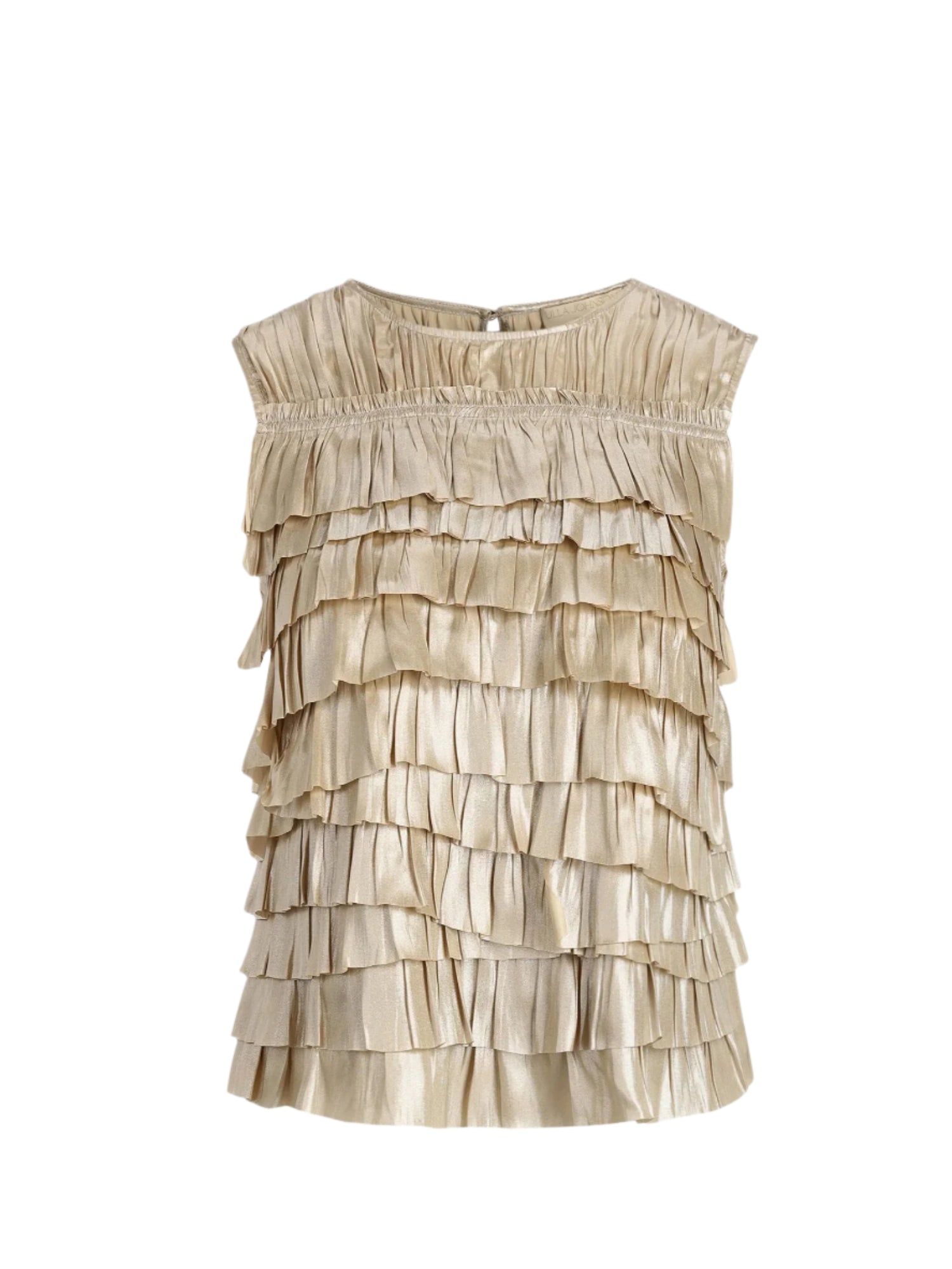 Quinn Layered Sleeveless Top, Opal