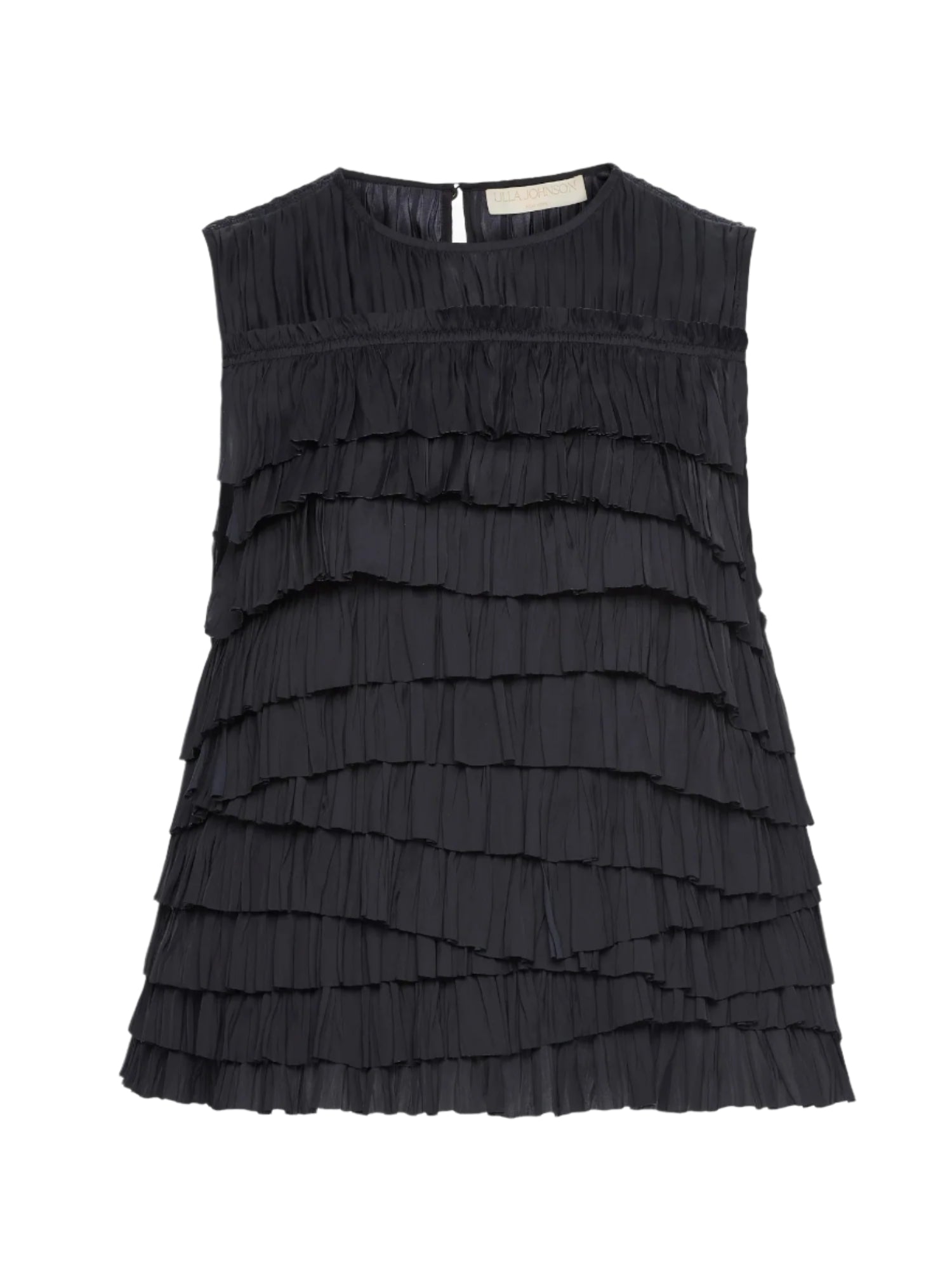 Quinn Layered Sleeveless Top, Noir