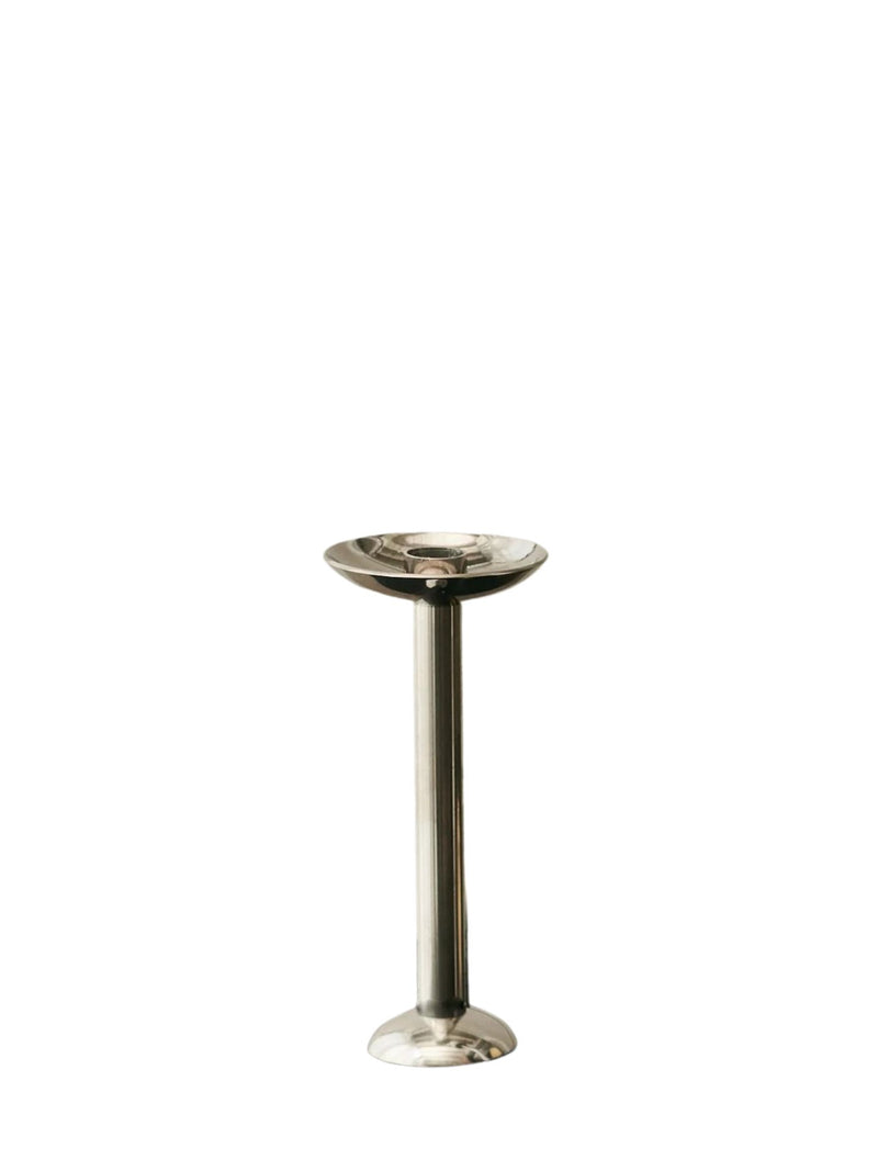 Metal champagne candle holder, low