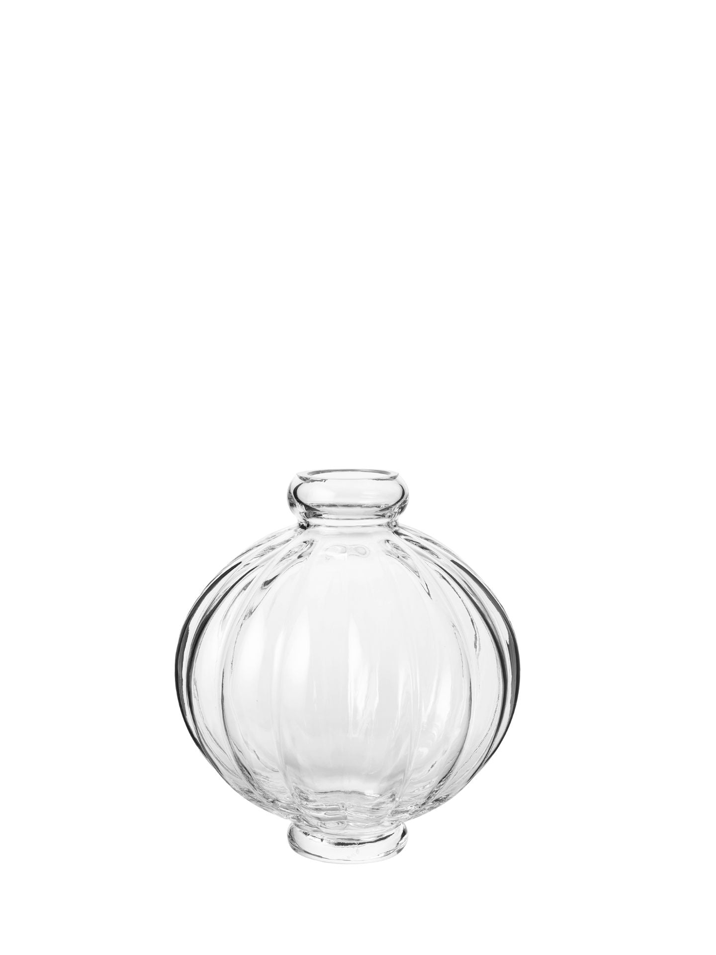 Balloon glass vase 01, clear (height 25cm)