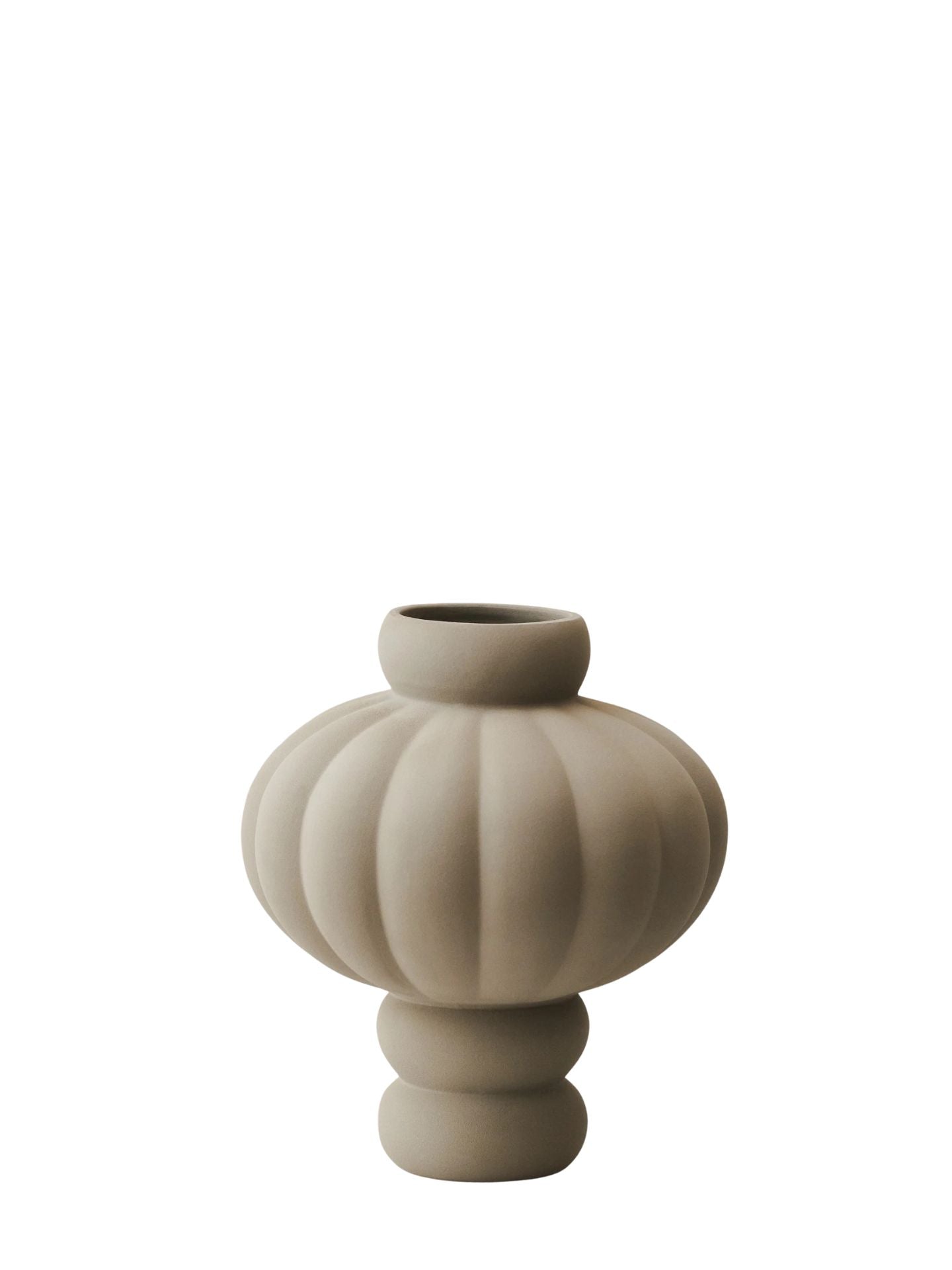 Ceramic Balloon vase 08, sanded grey (height 30cm)