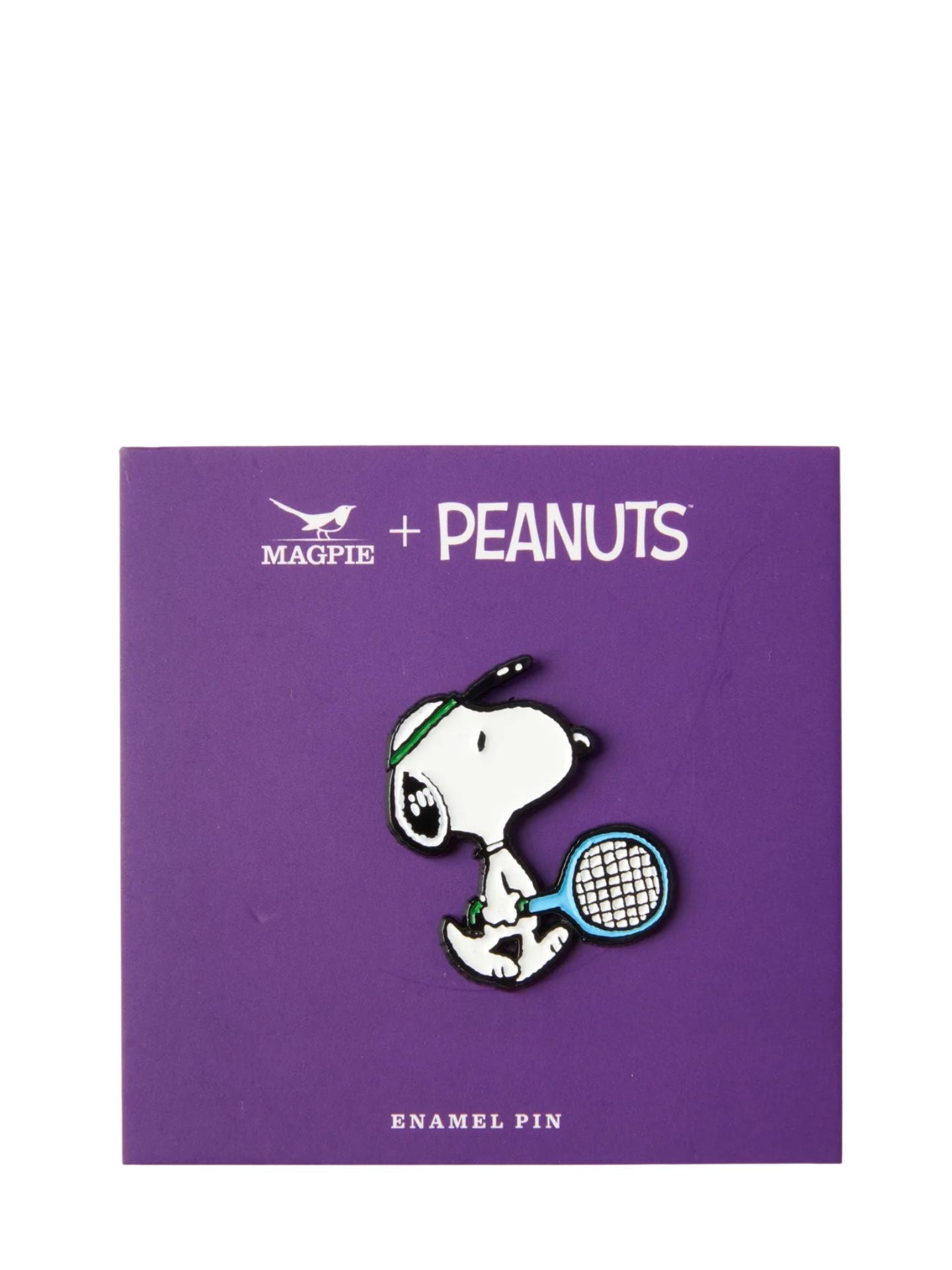 Tennis Peanuts Sport Enamel Pin