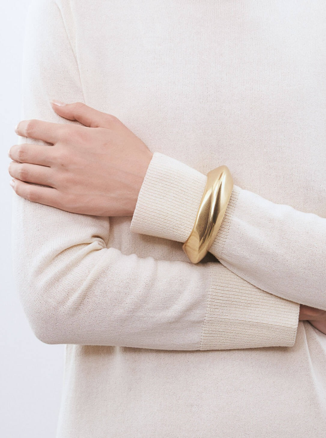 New Edge Bangle, Gold Vintage