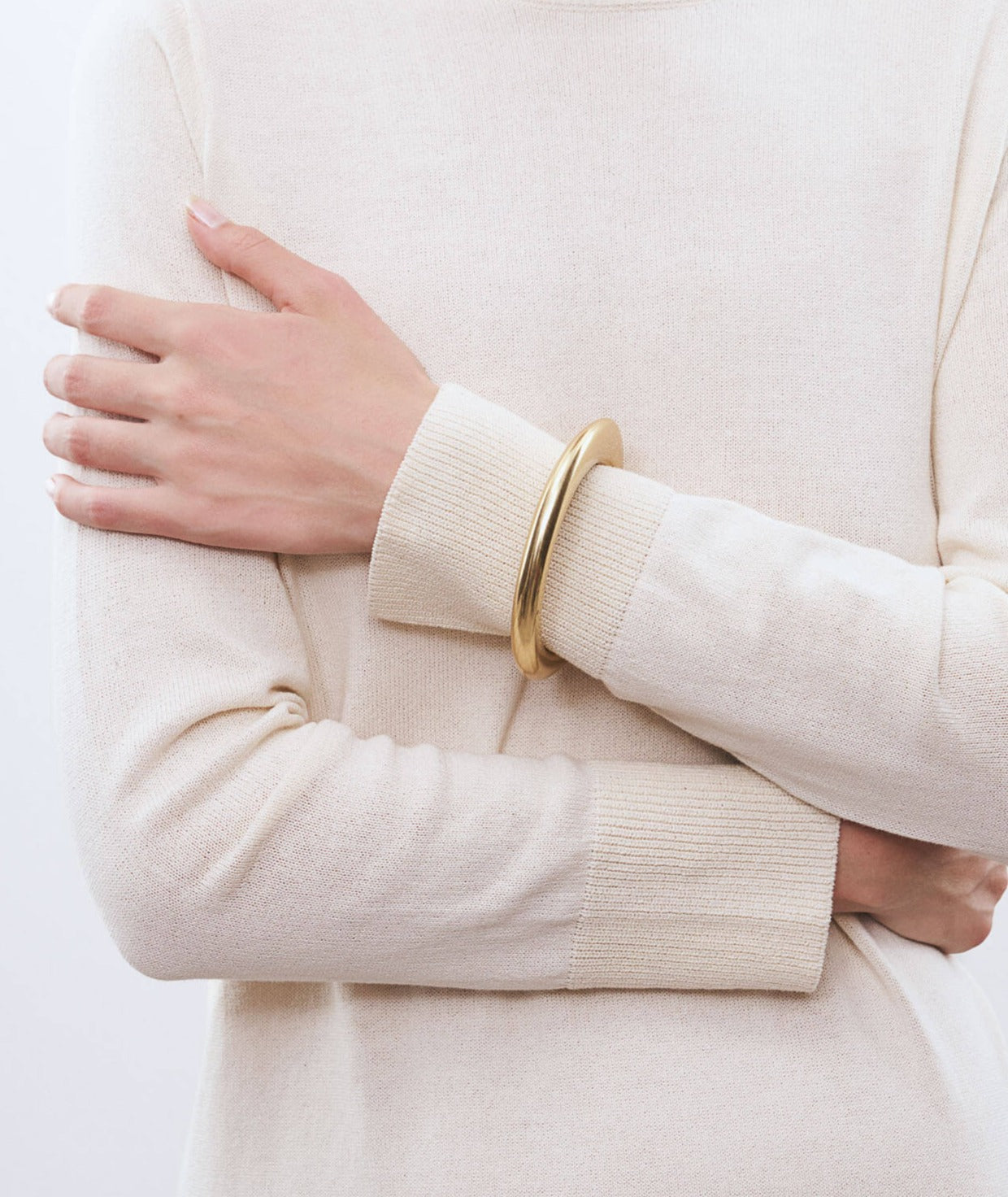 Flat Bangle, gold vintage