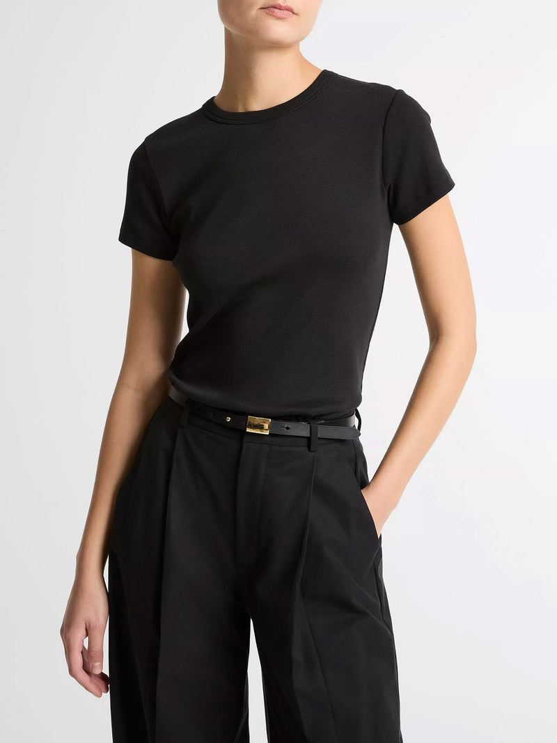 Shrunken 90s tee, black