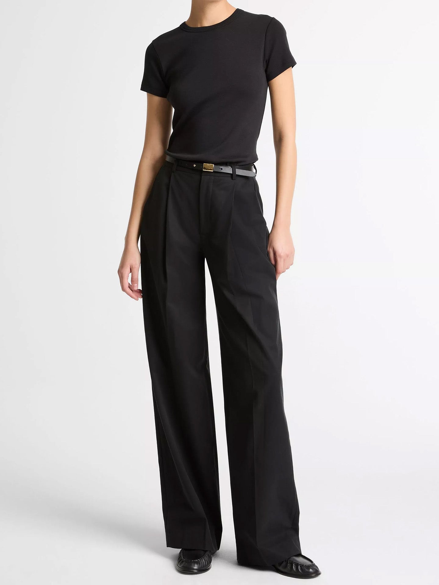 Shrunken 90s tee, black