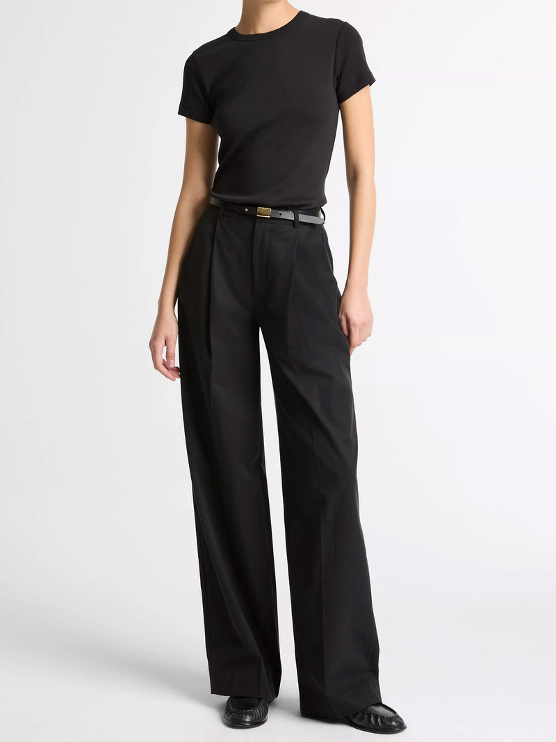 Shrunken 90s tee, black