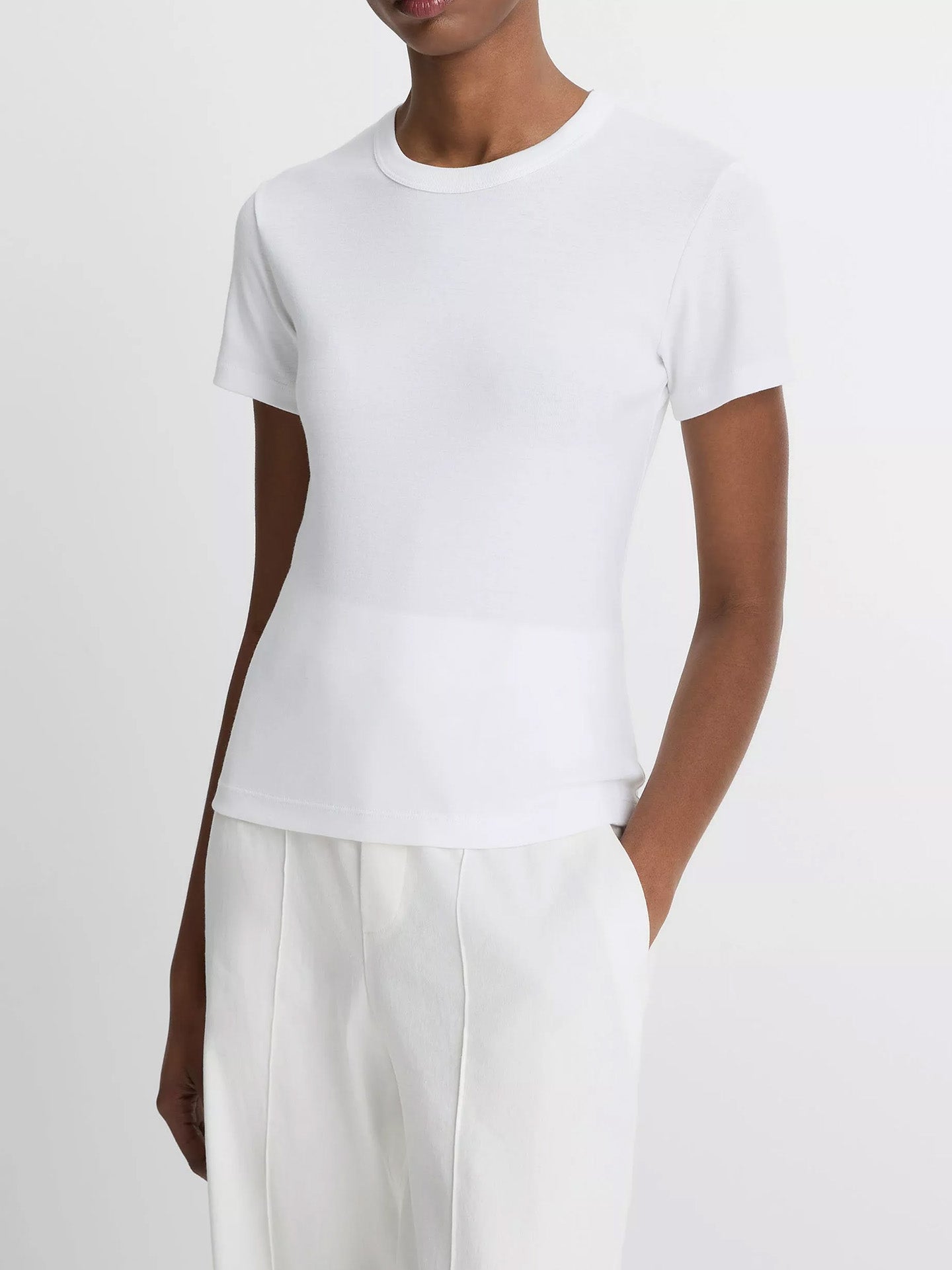Shrunken 90s tee, white