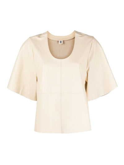 Wiolas leather top, pearl