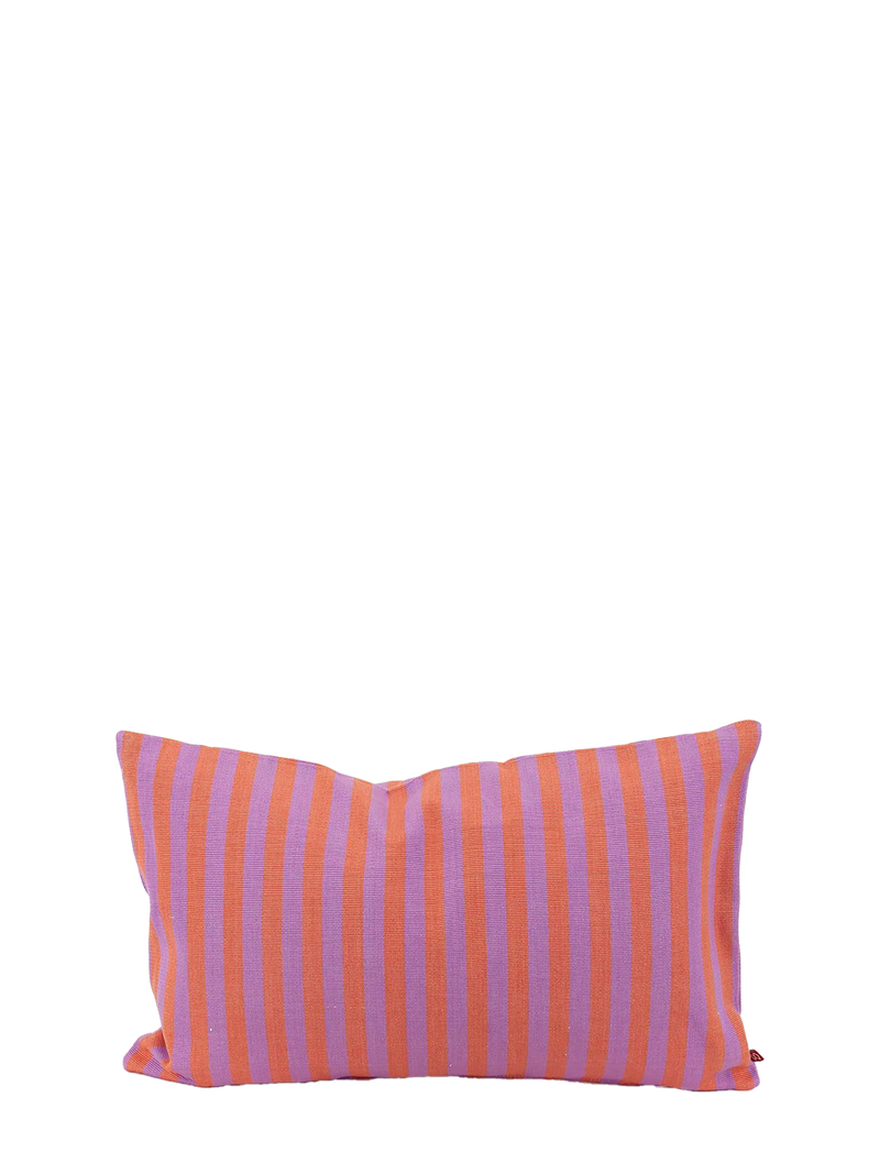 Diana small cushion cover, pink/lilac stripes (30x50cm)