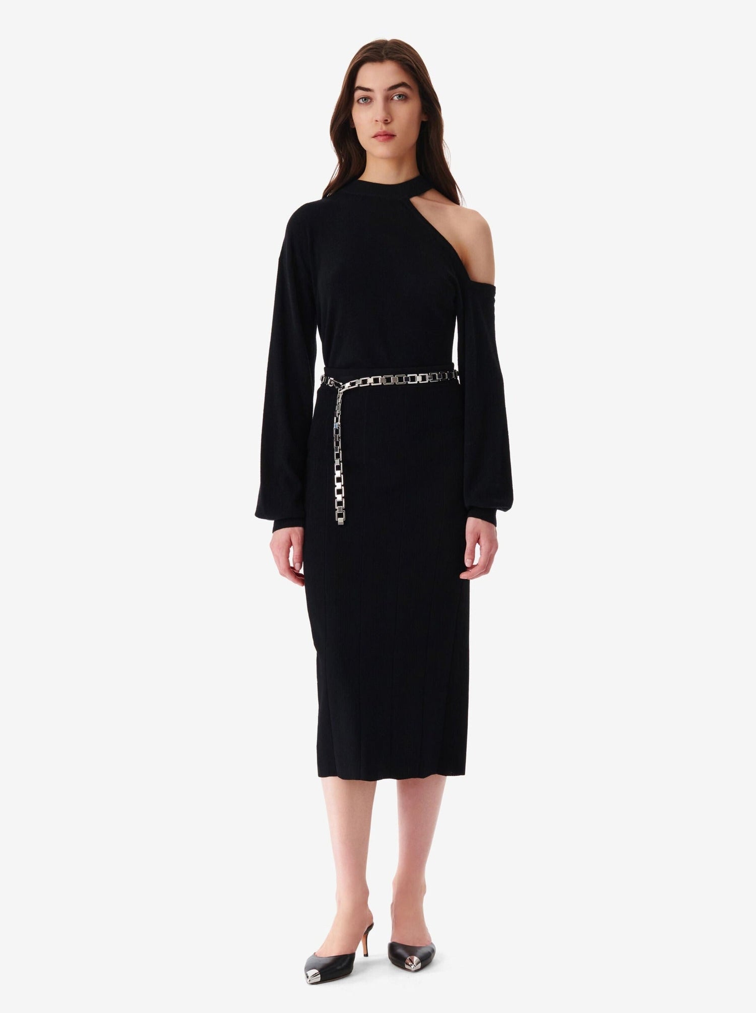 CAIFA knitted skirt, black
