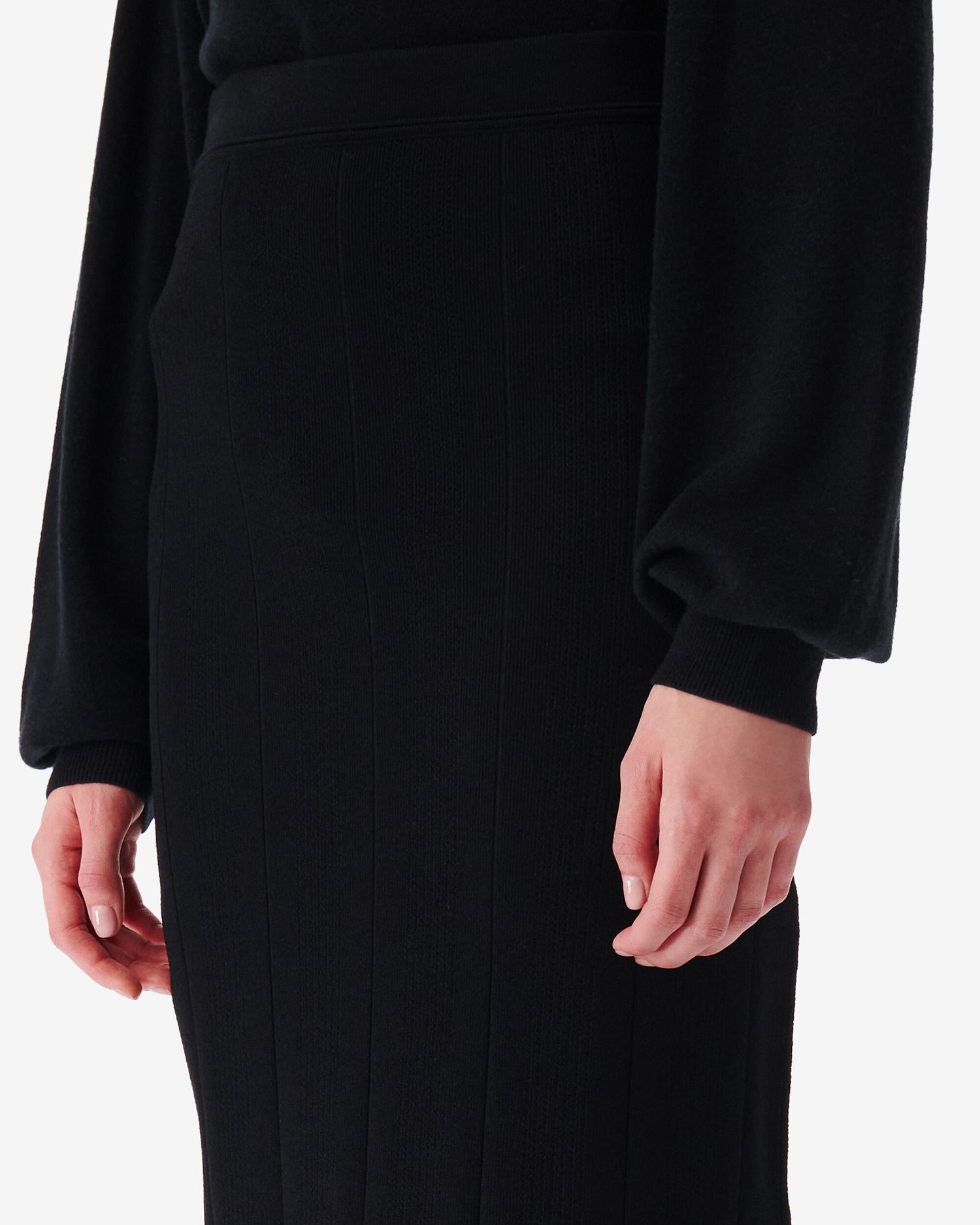 CAIFA knitted skirt, black