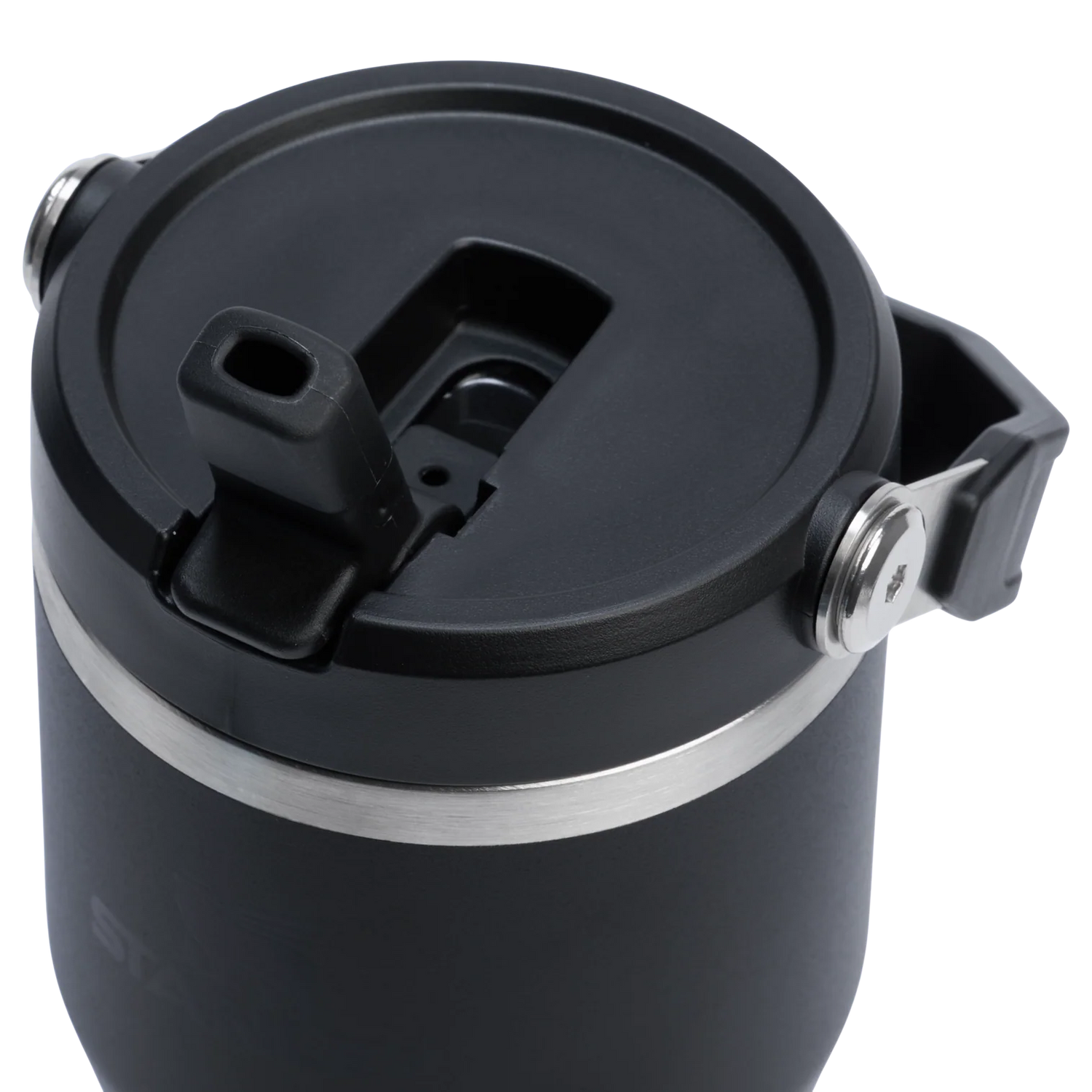 The IceFlow™ flip straw 2.0 tumbler, black (0.6L)