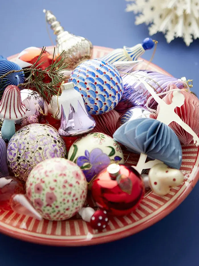 Christmas ornament ball 'Gaya Indigo' (1pcs)