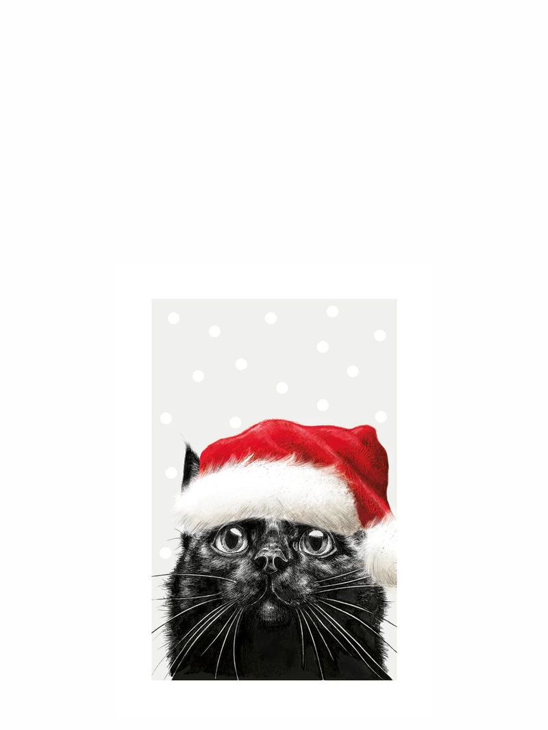 Christmas Black Cat Christmas card