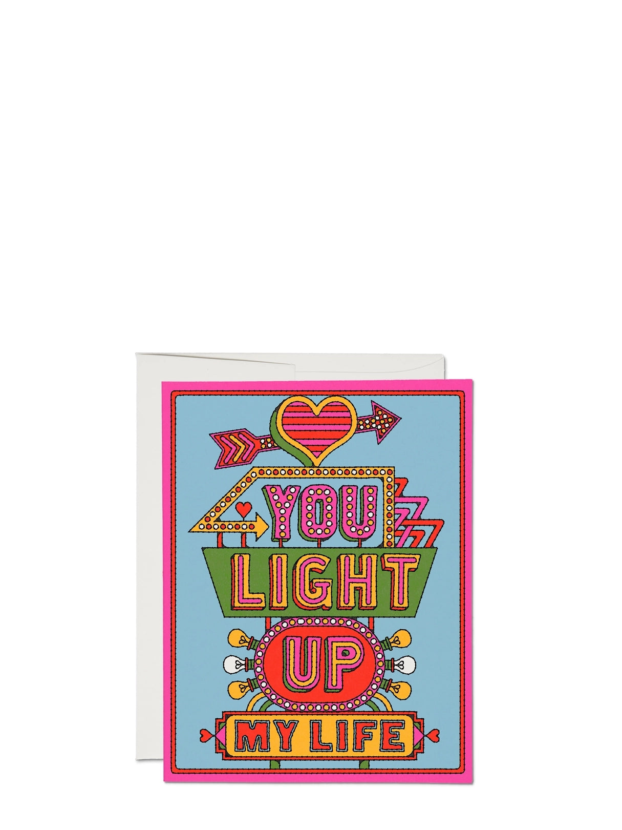 You Light Up My Life, love & friendship greeting card