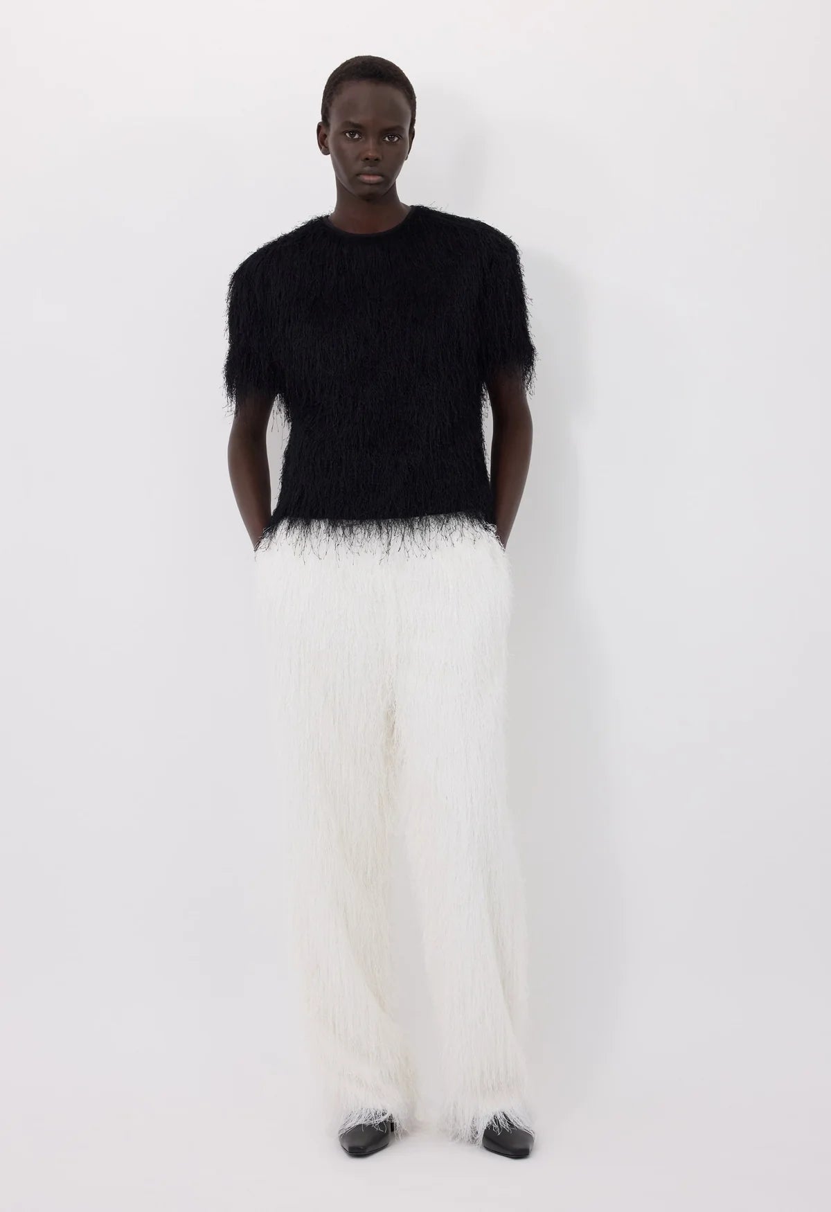 Zaro short sleeve top, Black